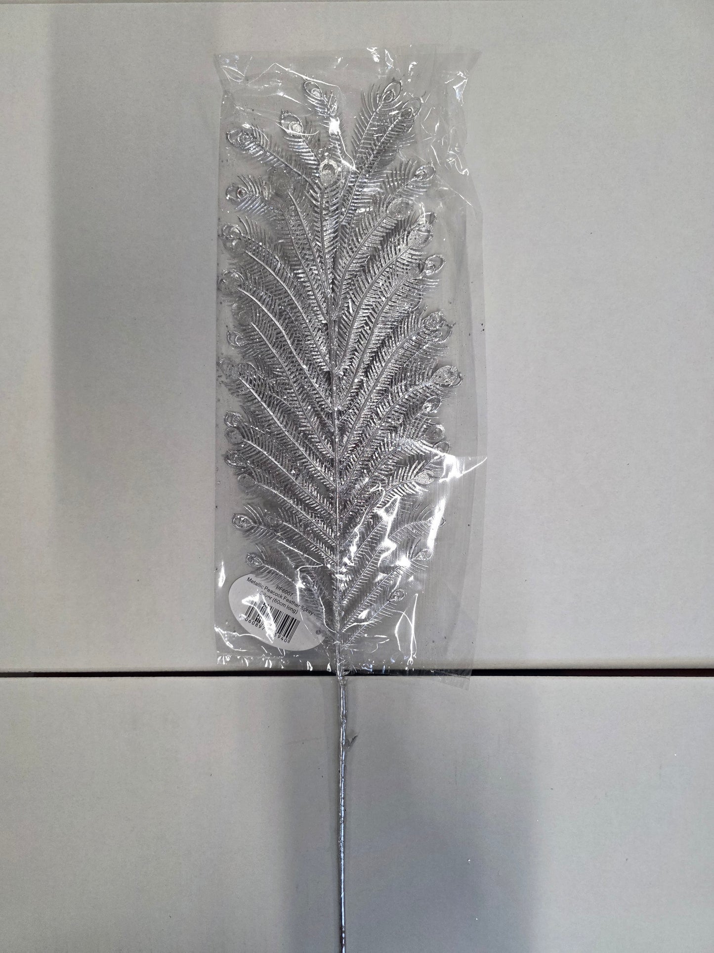 Peacock Feather Spray Metallic Gold 60cm  (PACK OF 2)