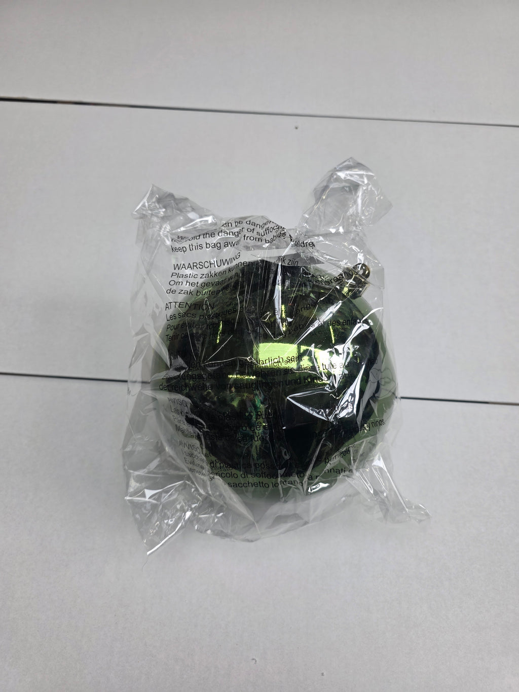 Bauble Unbreakable 20cm Shiny Dark Green