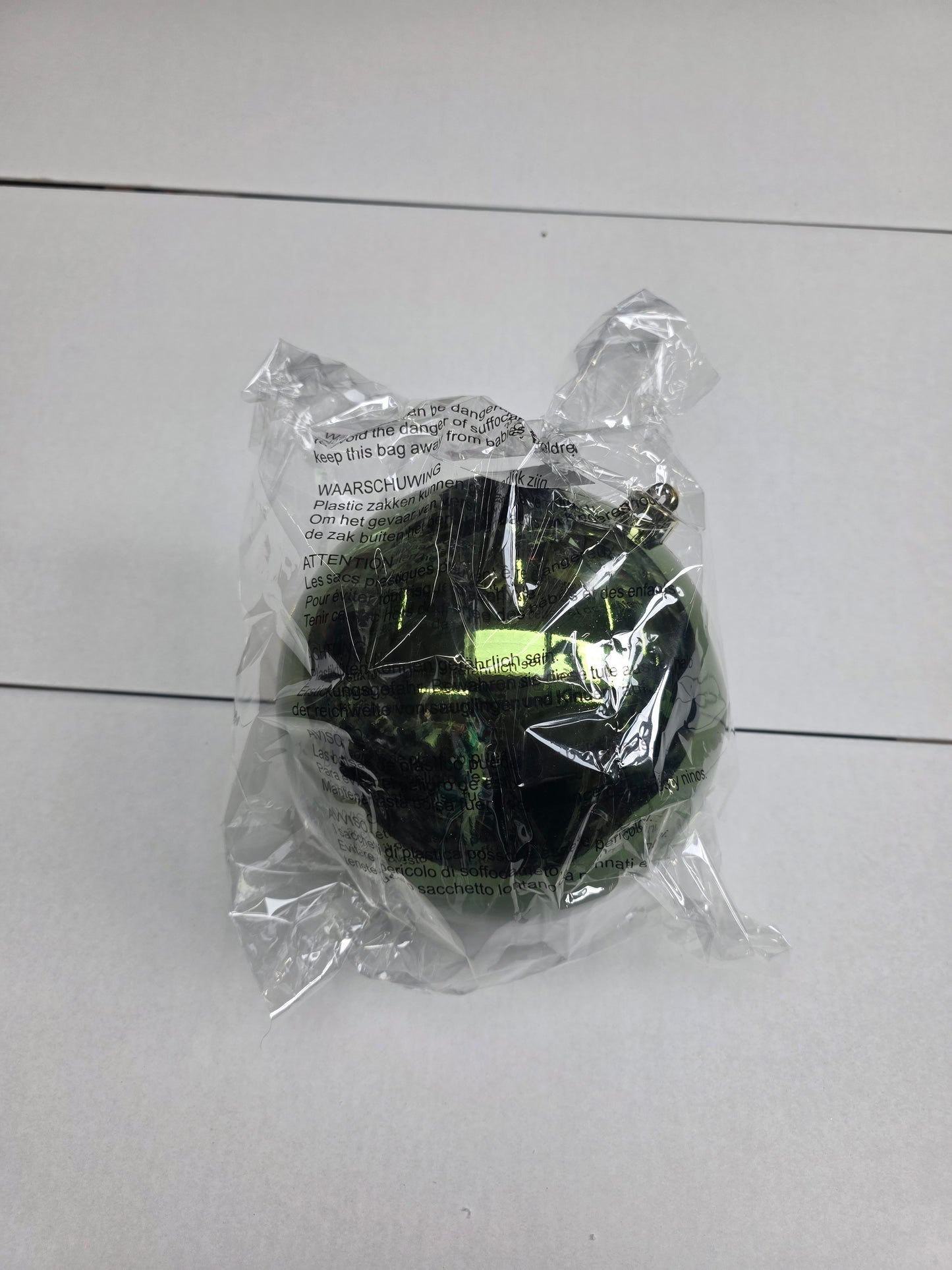 Bauble Unbreakable 20cm Shiny Dark Green