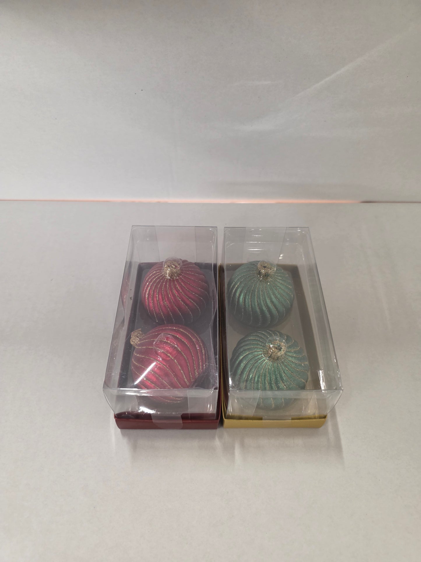 Candle Bauble X2 Pack Assorted 6cm