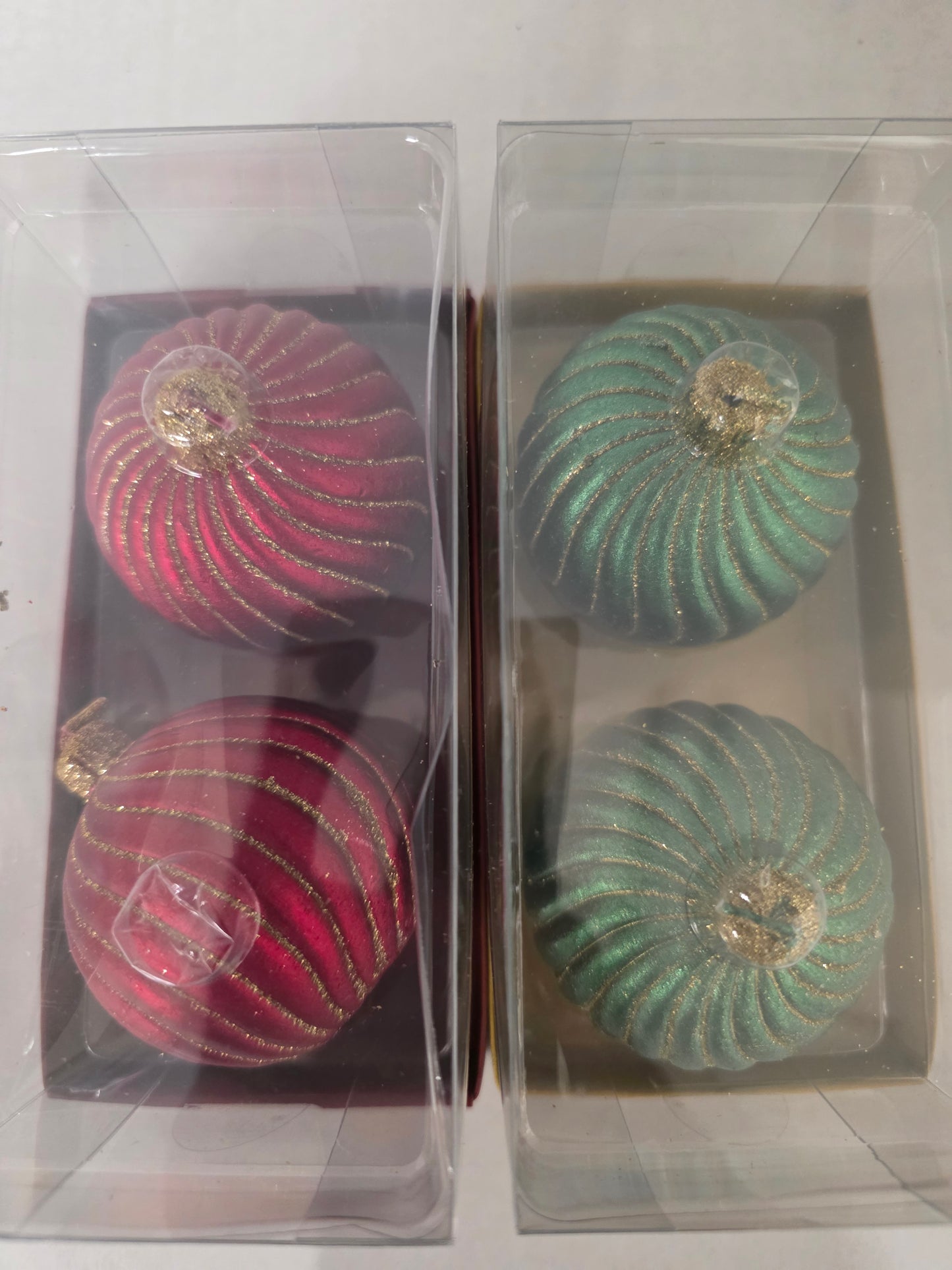 Candle Bauble X2 Pack Assorted 6cm