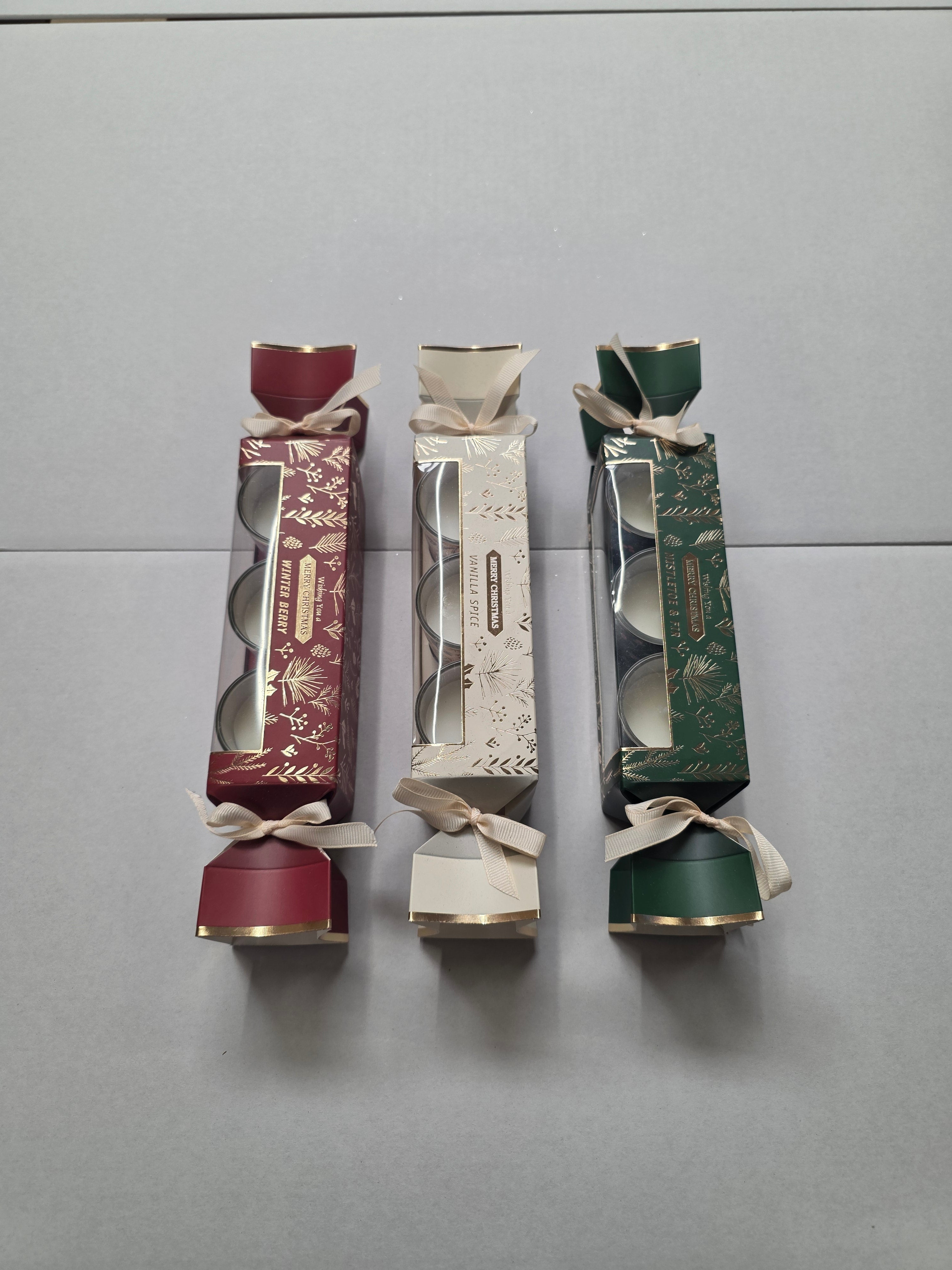 Candle Xmas Pot Cracker Assorted X1  (PACK OF 1)