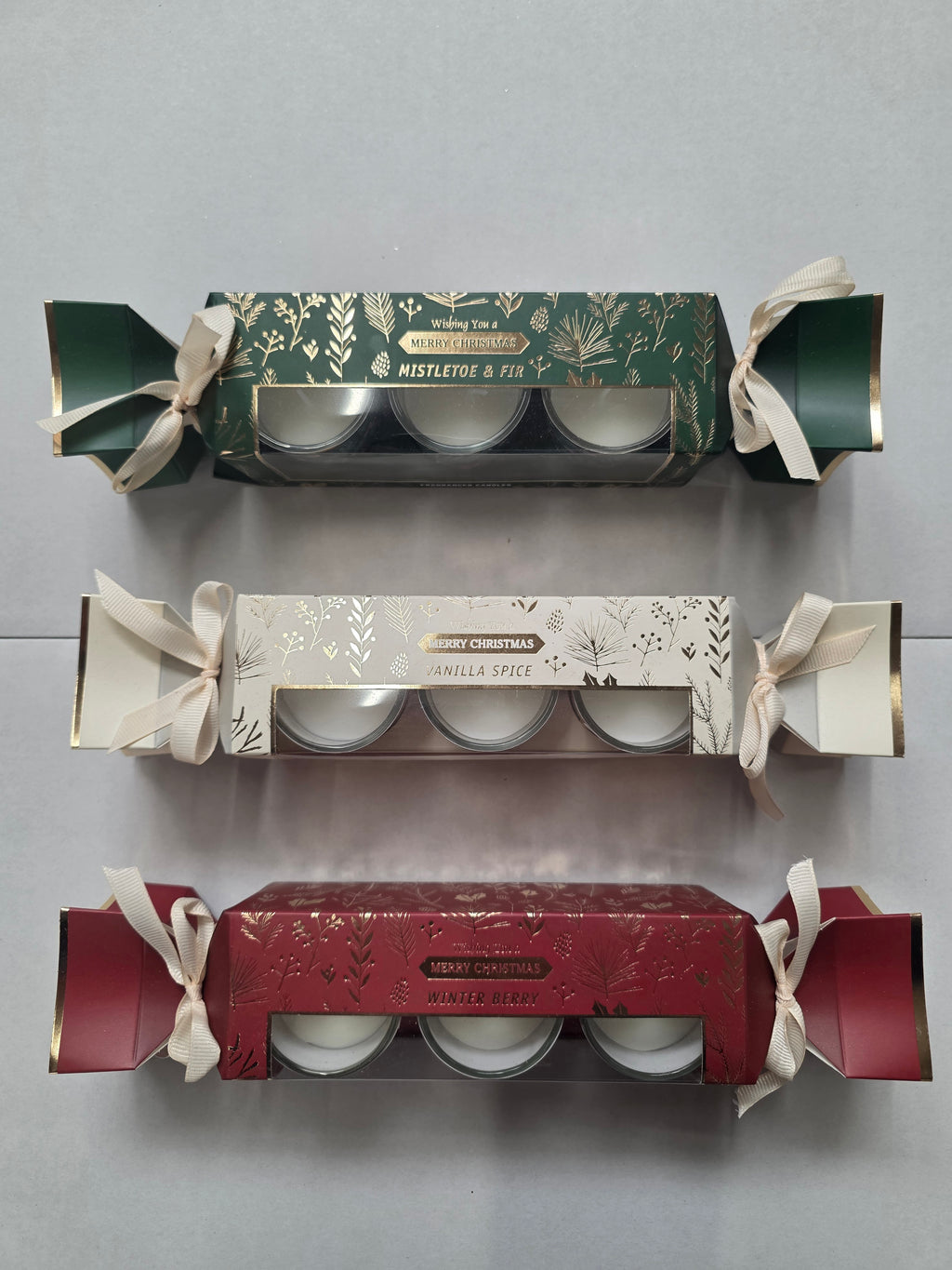 Candle Xmas Pot Cracker Assorted X1  (PACK OF 1)
