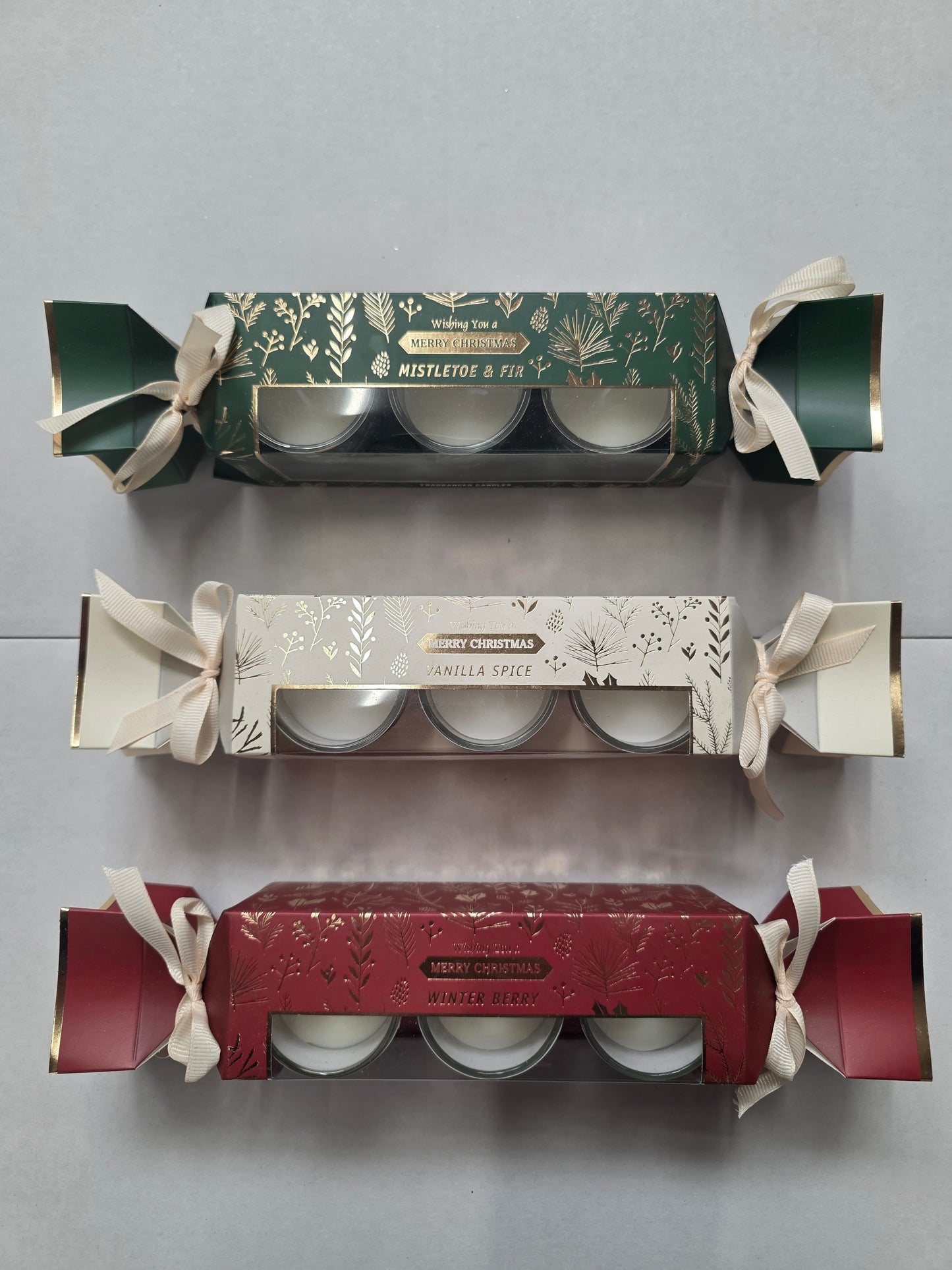 Candle Xmas Pot Cracker Assorted X1