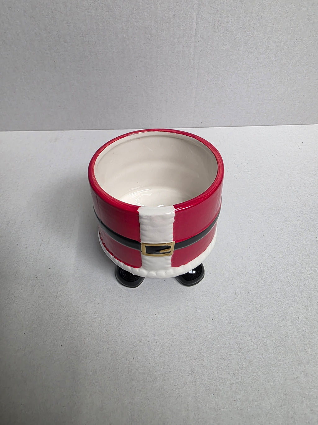 Ceramic Pot Santa Red 10x9cm