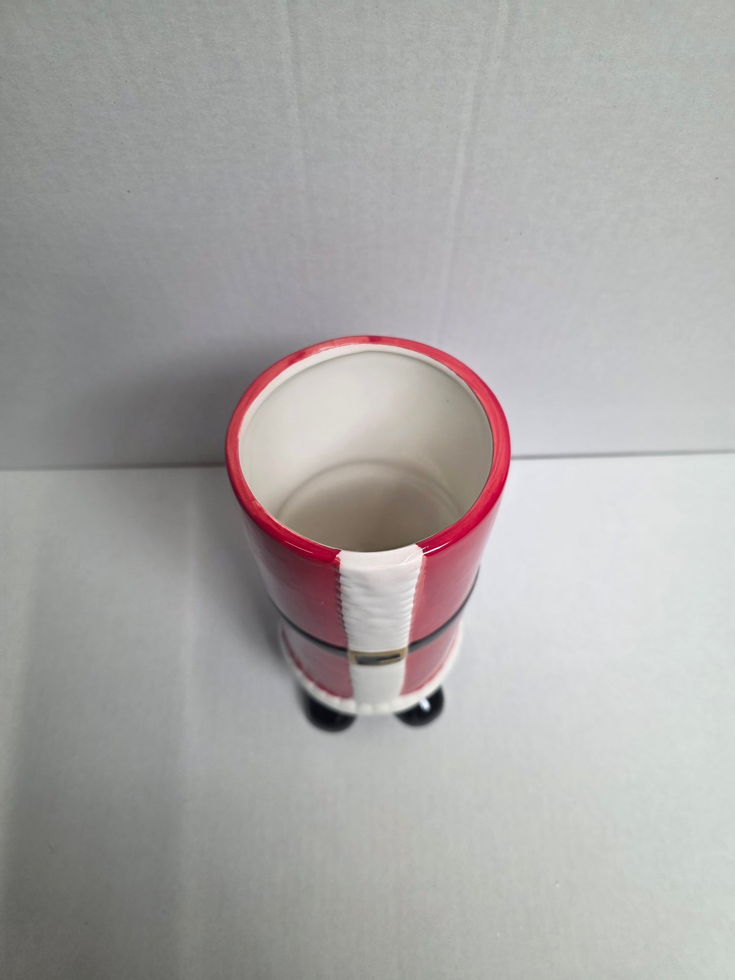 Ceramic Vase Santa Red 22x10cm