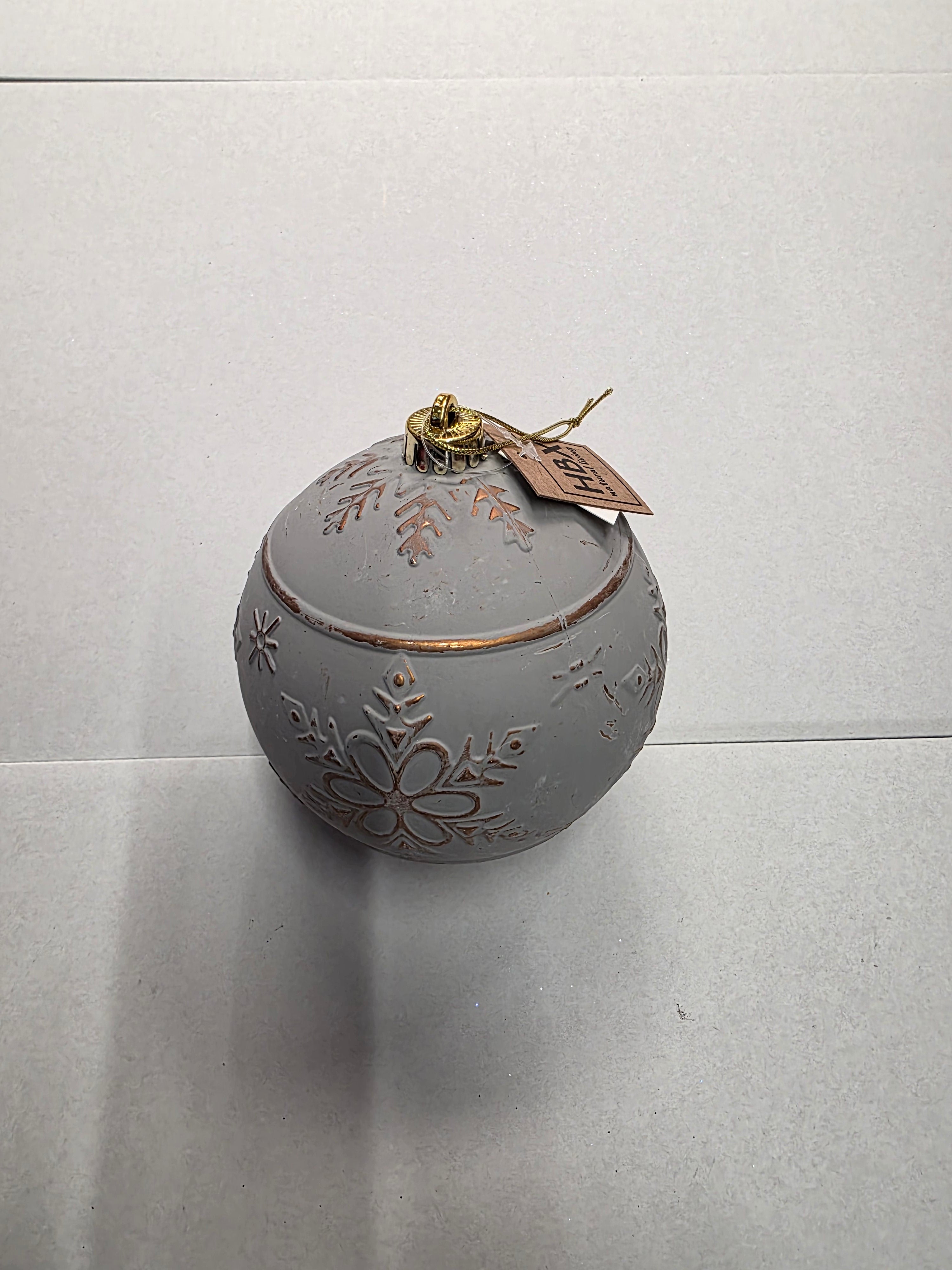 Bauble Snowflake Copper 15cm