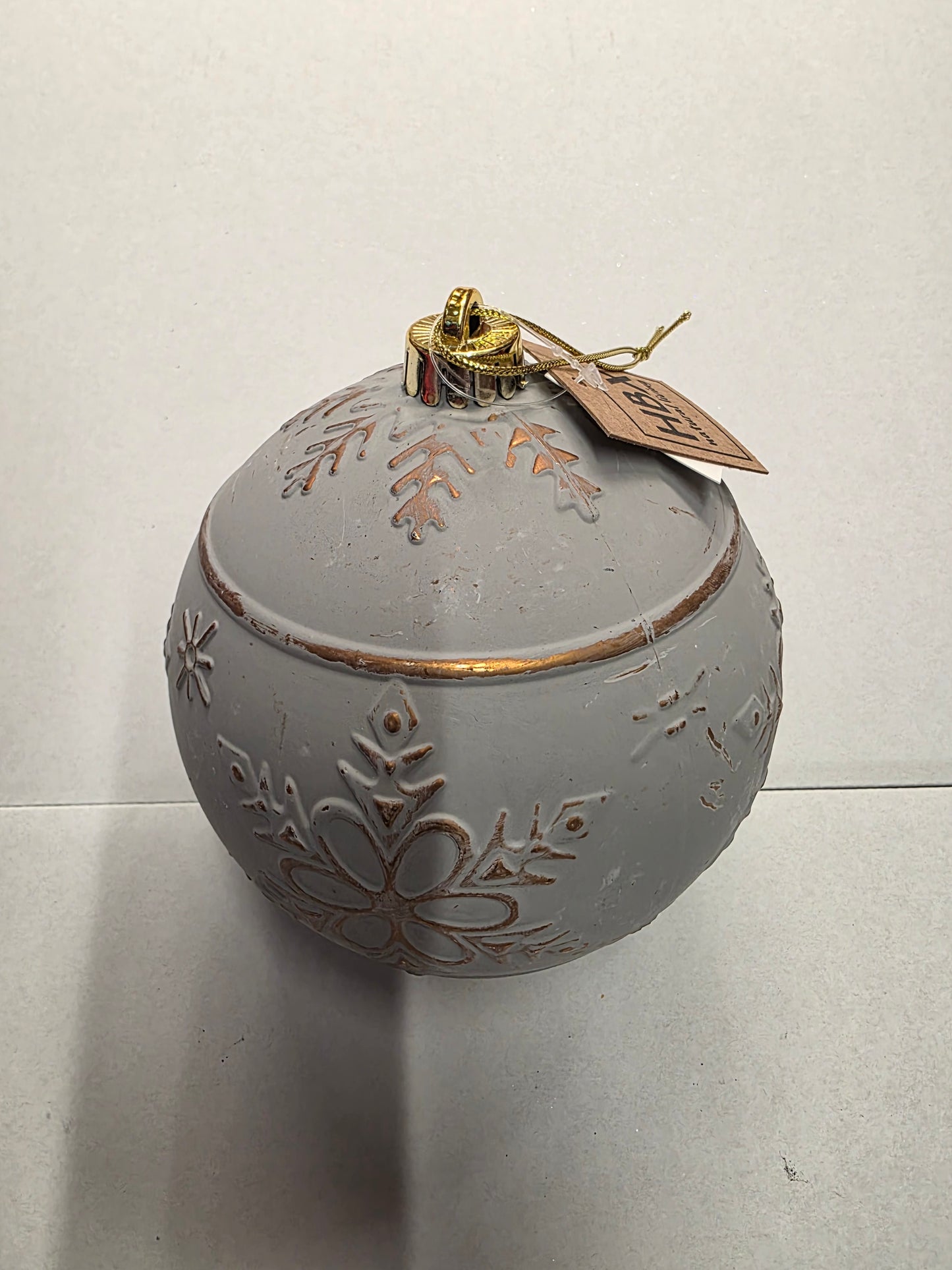 Bauble Snowflake Copper 15cm