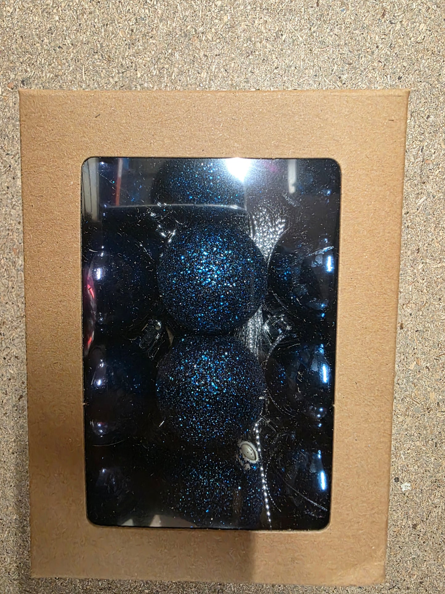 Baubles Multi Finish 30mm Mid Blue X24