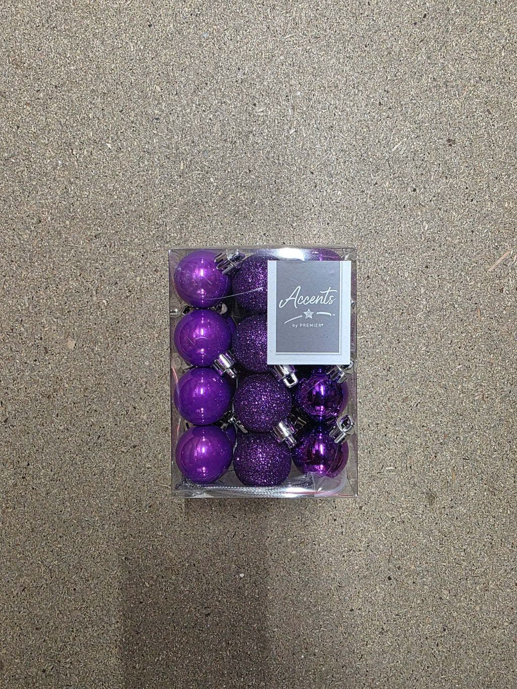 Baubles Multi Finish 30mm Purple X24