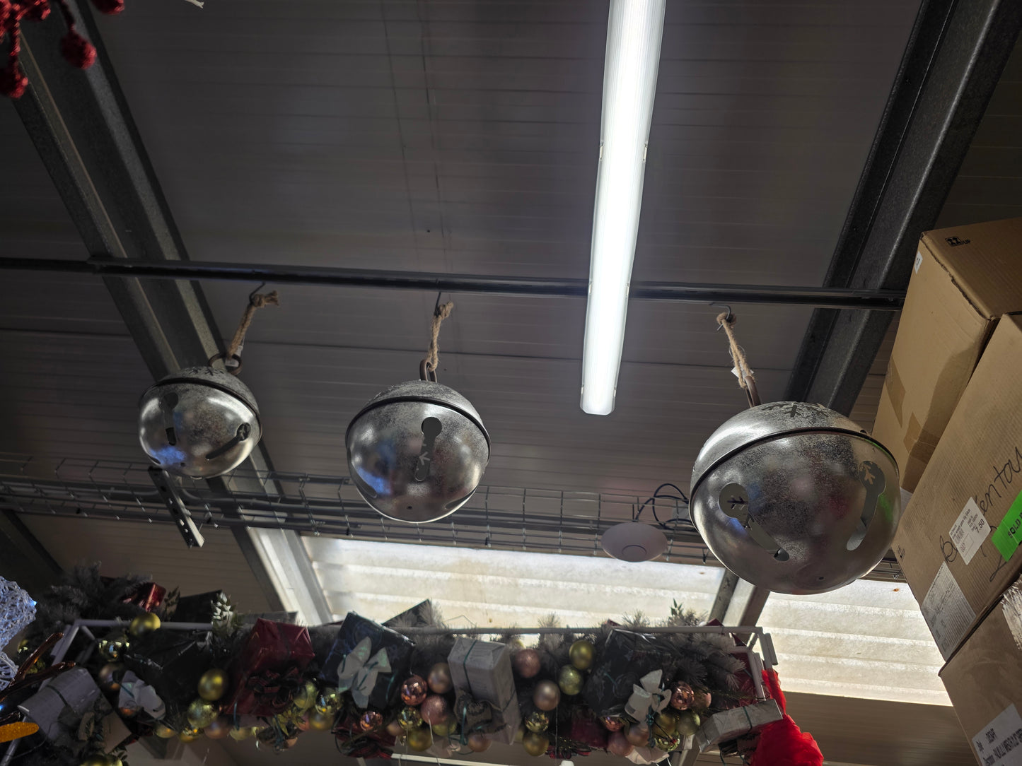 Hanger Snow Bell Set Of 3 Silver