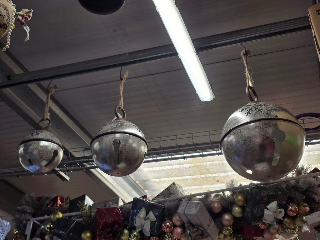 Hanger Snow Bell Set Of 3 Silver