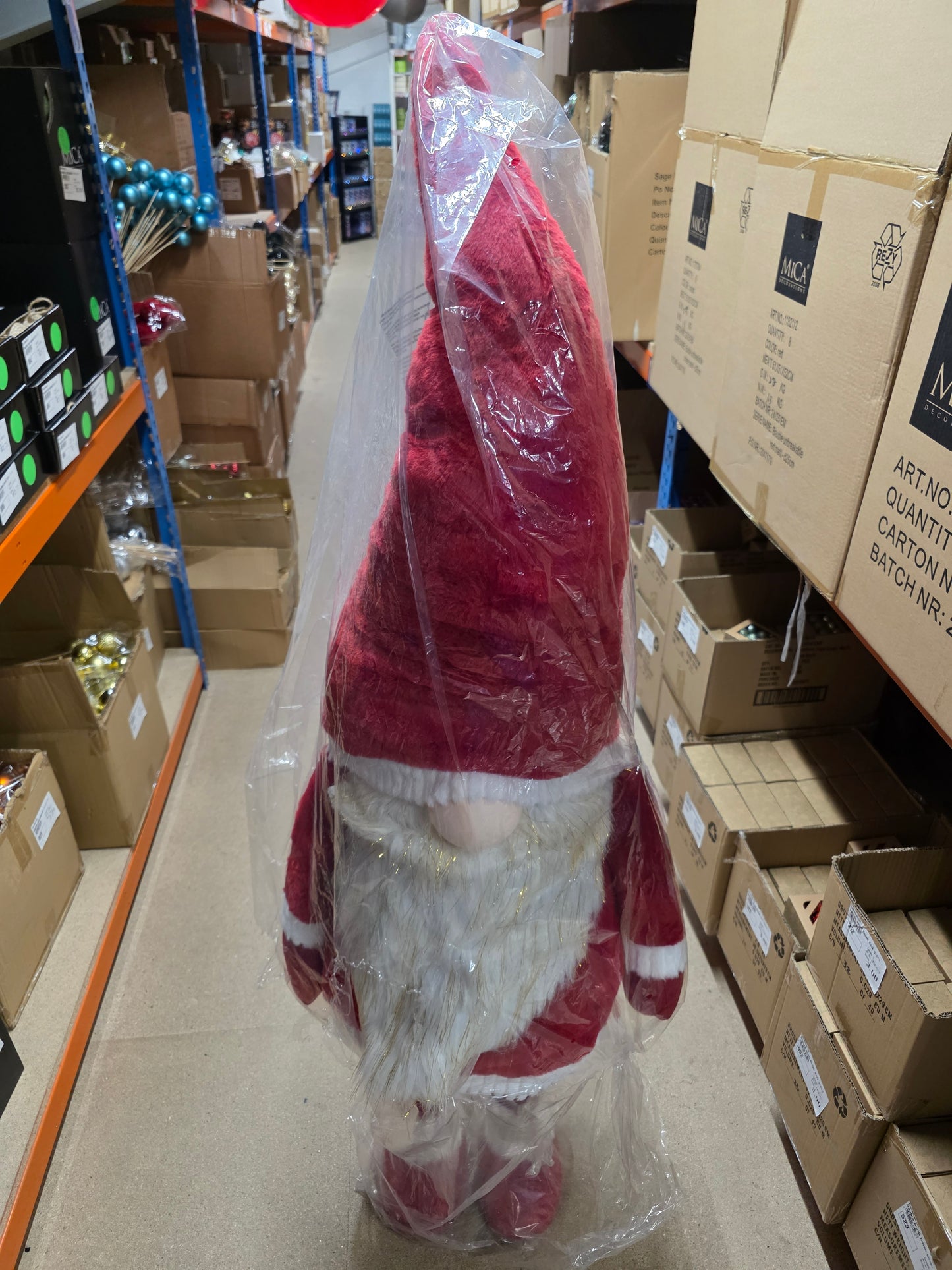 Standing Gnome Red 173x55x42cm