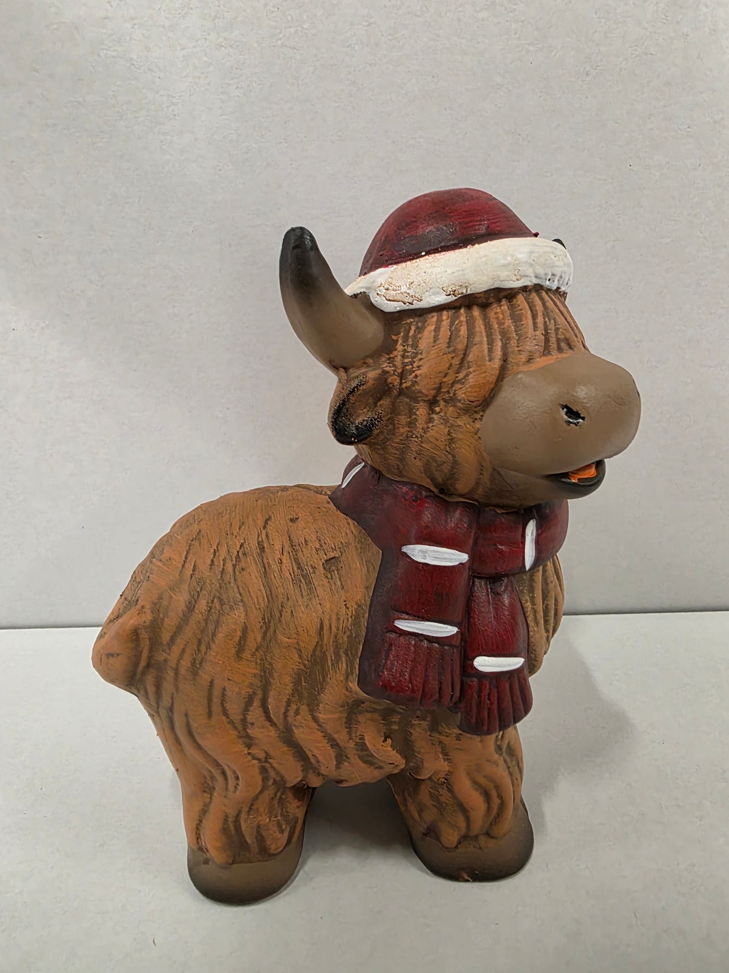 Terracotta Highland Cow 19cm