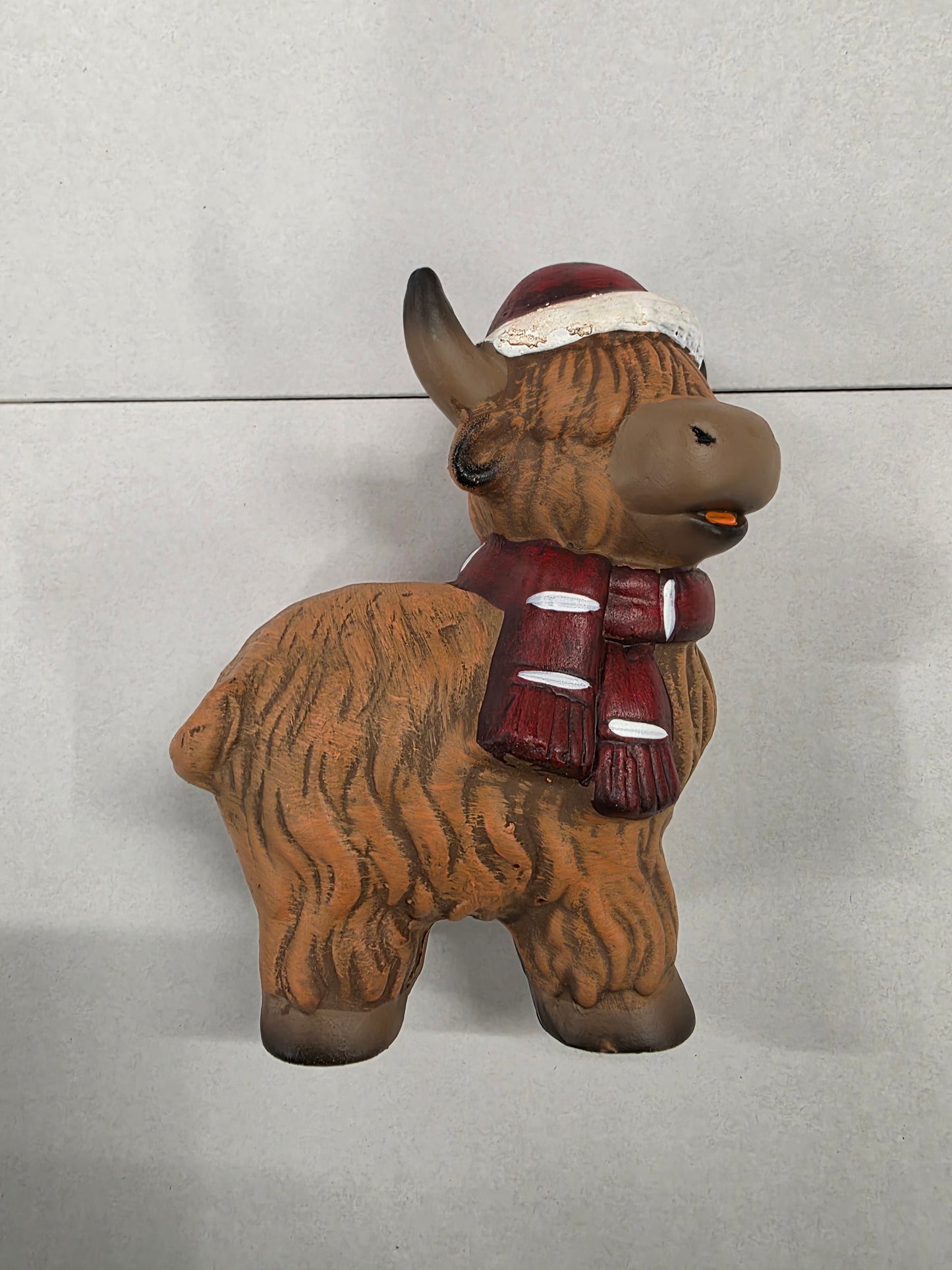 Terracotta Highland Cow 19cm