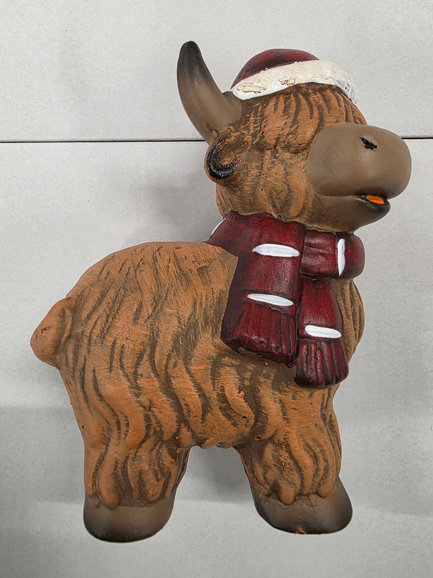 Terracotta Highland Cow 19cm