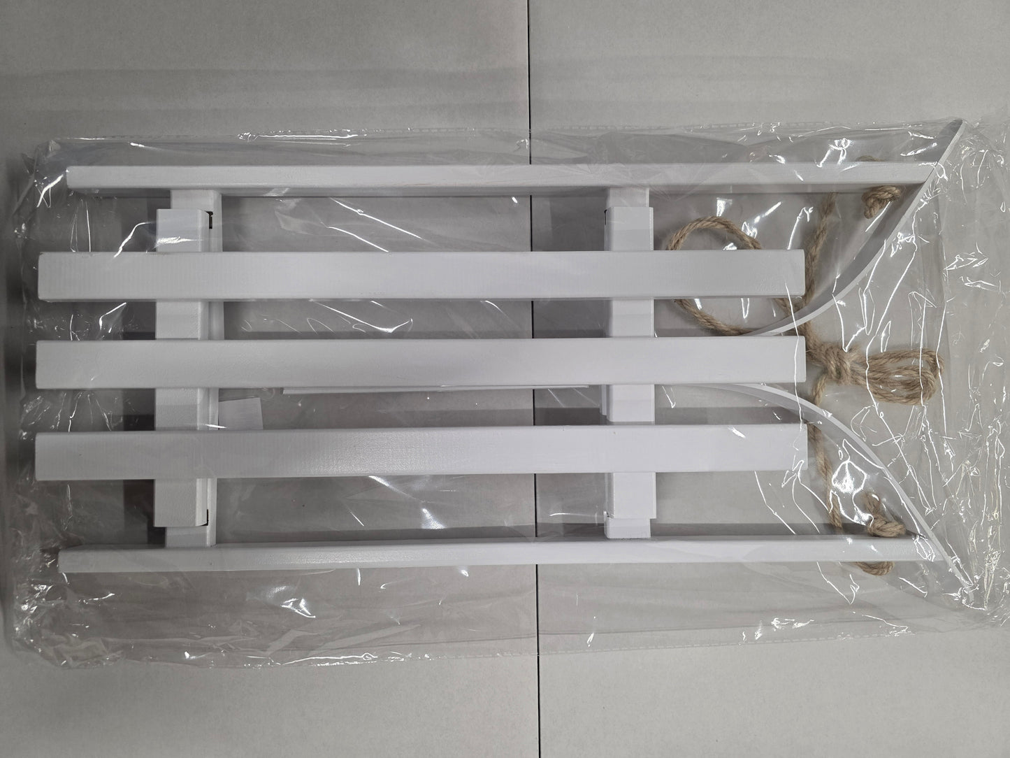 Wooden Sledge White 51x21cm