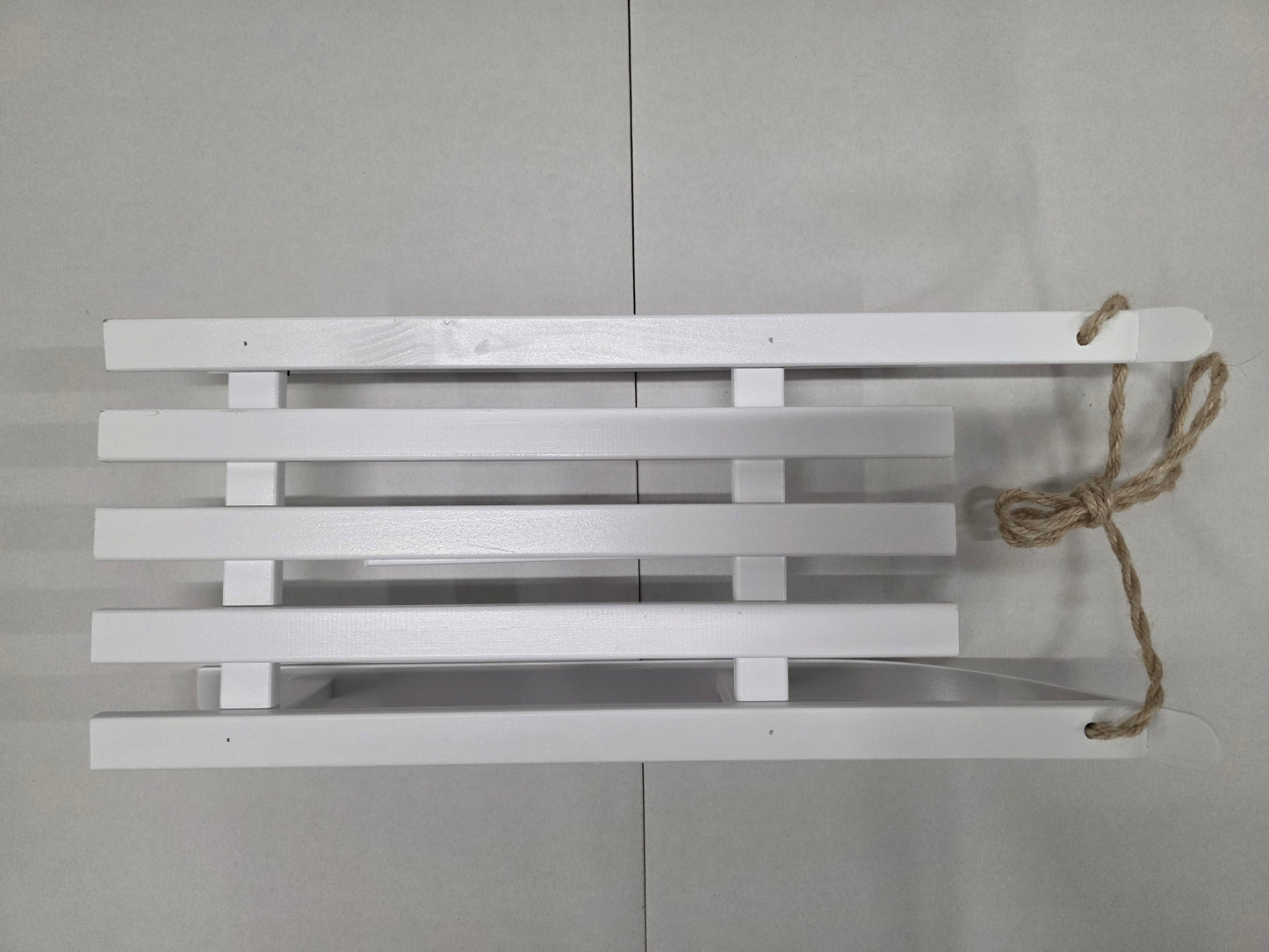 Wooden Sledge White 51x21cm