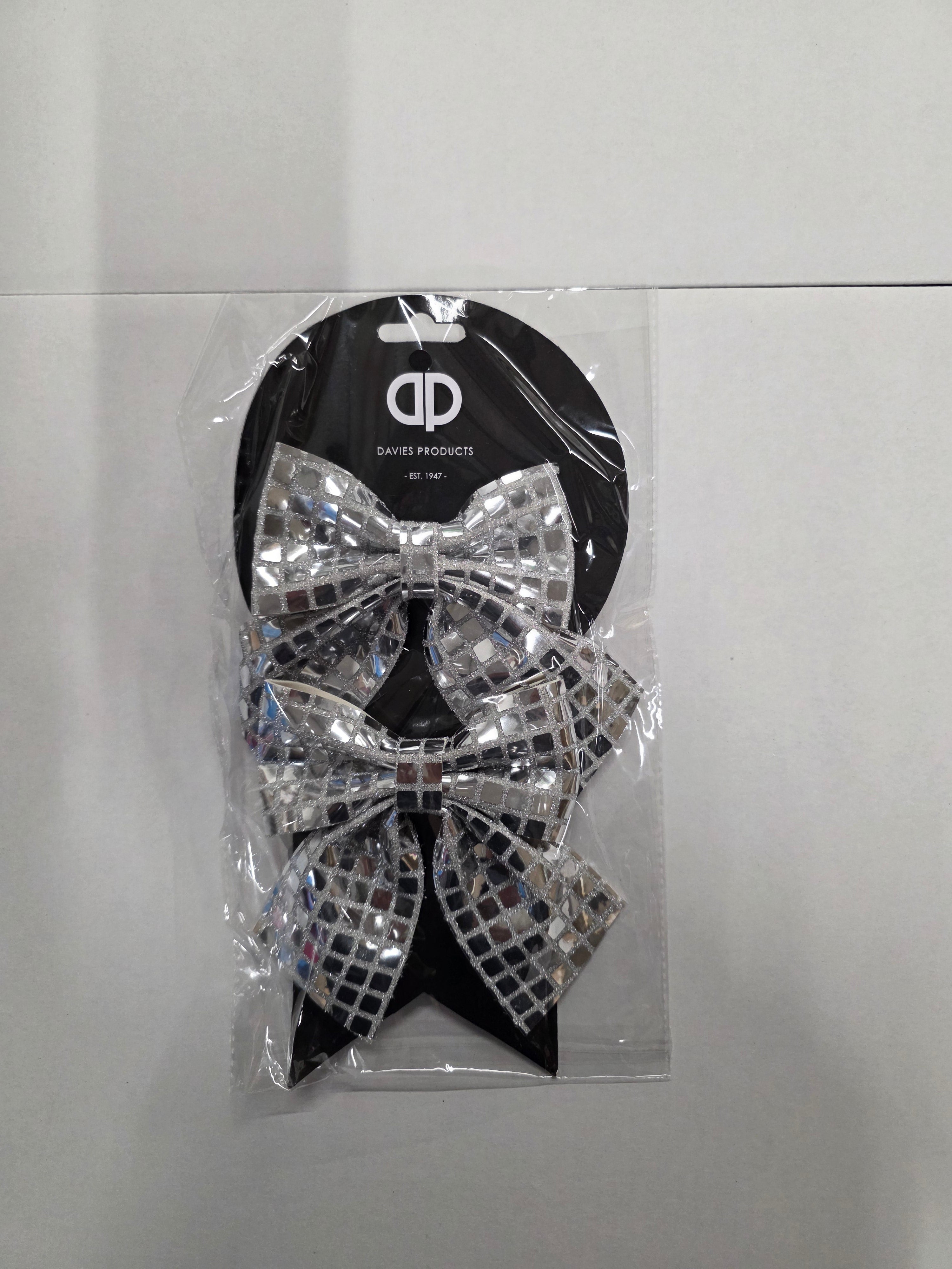 Bow Disco Bows 12x13cm X2  (PACK OF 2)