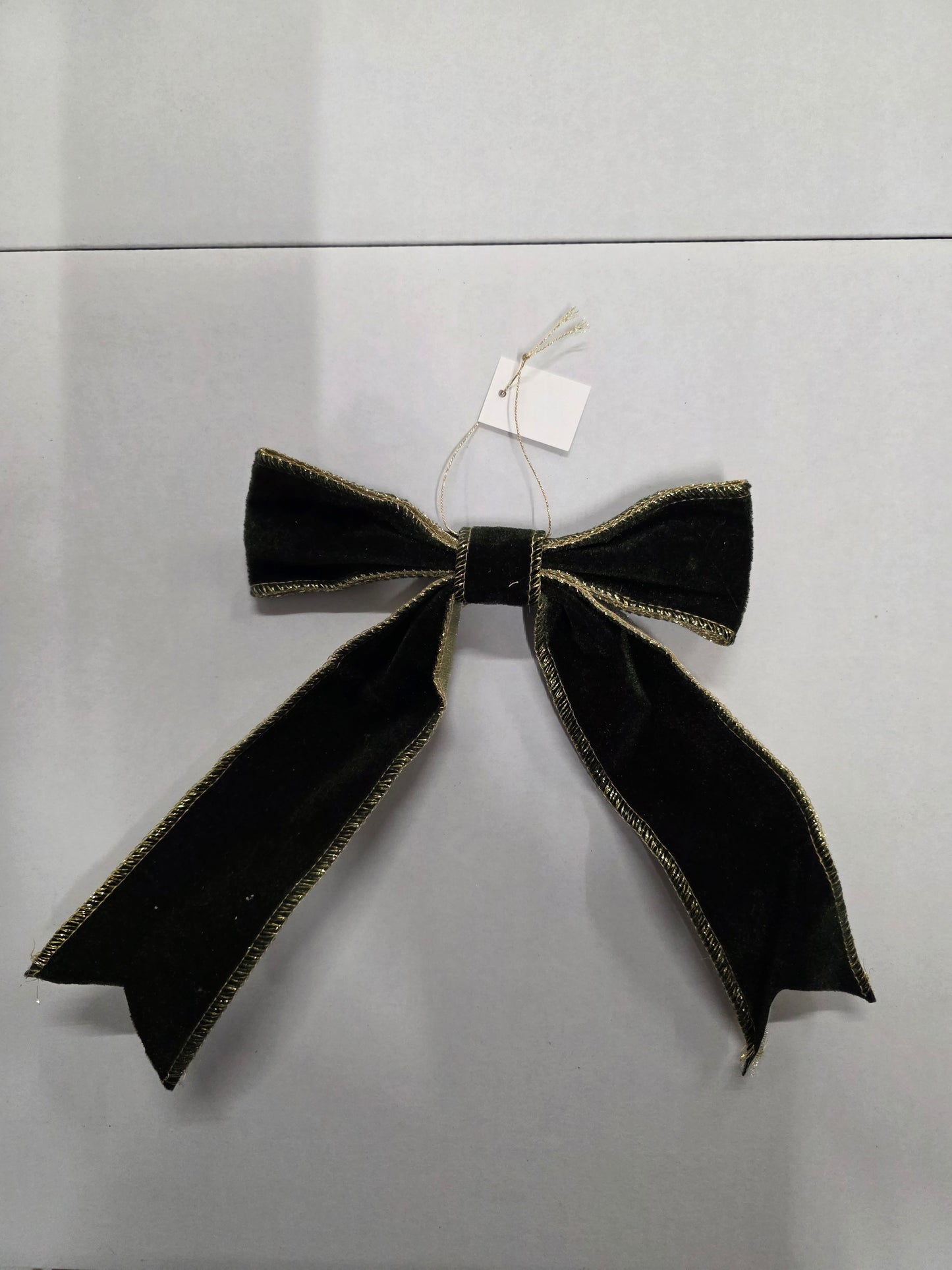 Bow Fabric 15x24cm Dark Green  (PACK OF 3)