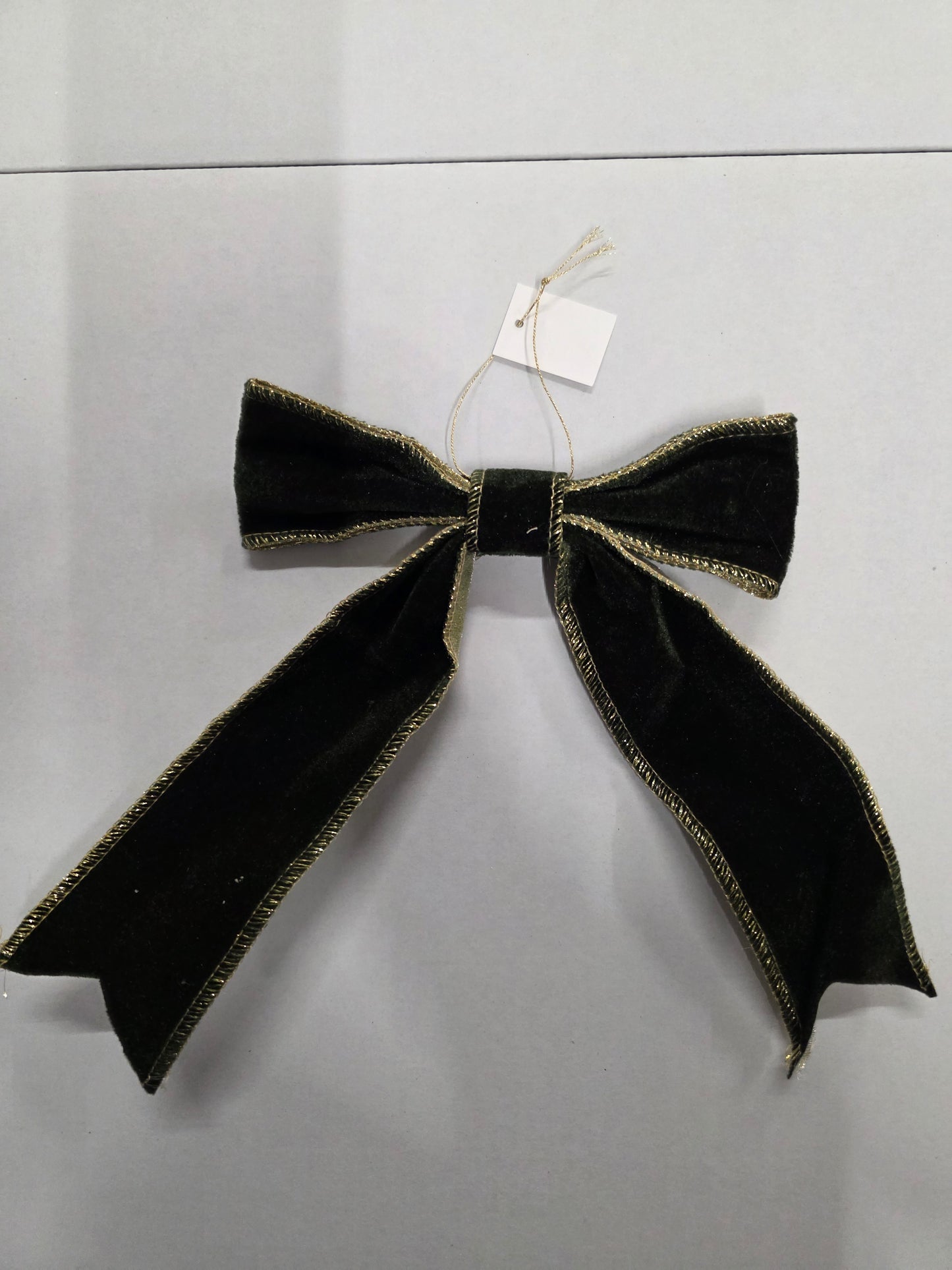 Bow Fabric 15x24cm Dark Green  (PACK OF 3)