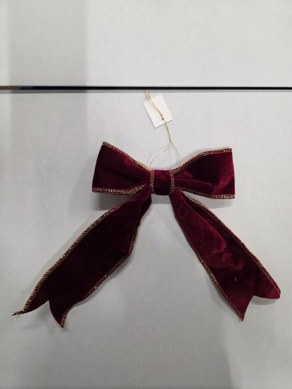 Bow Fabric 15x24cm Red  (PACK OF 3)