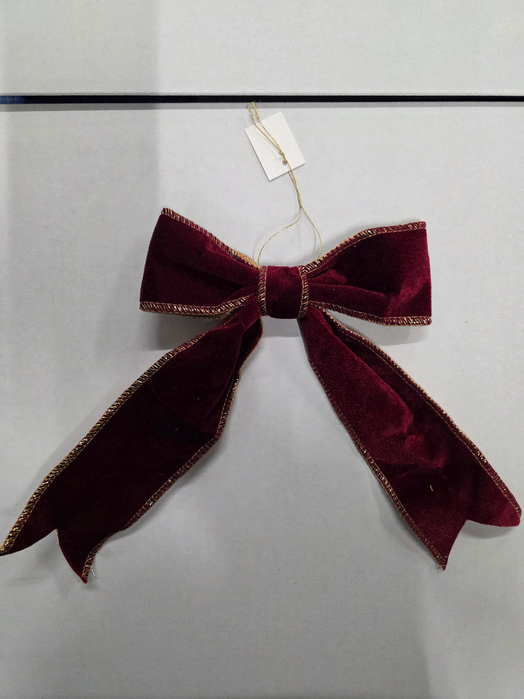 Bow Fabric 15x24cm Red  (PACK OF 3)