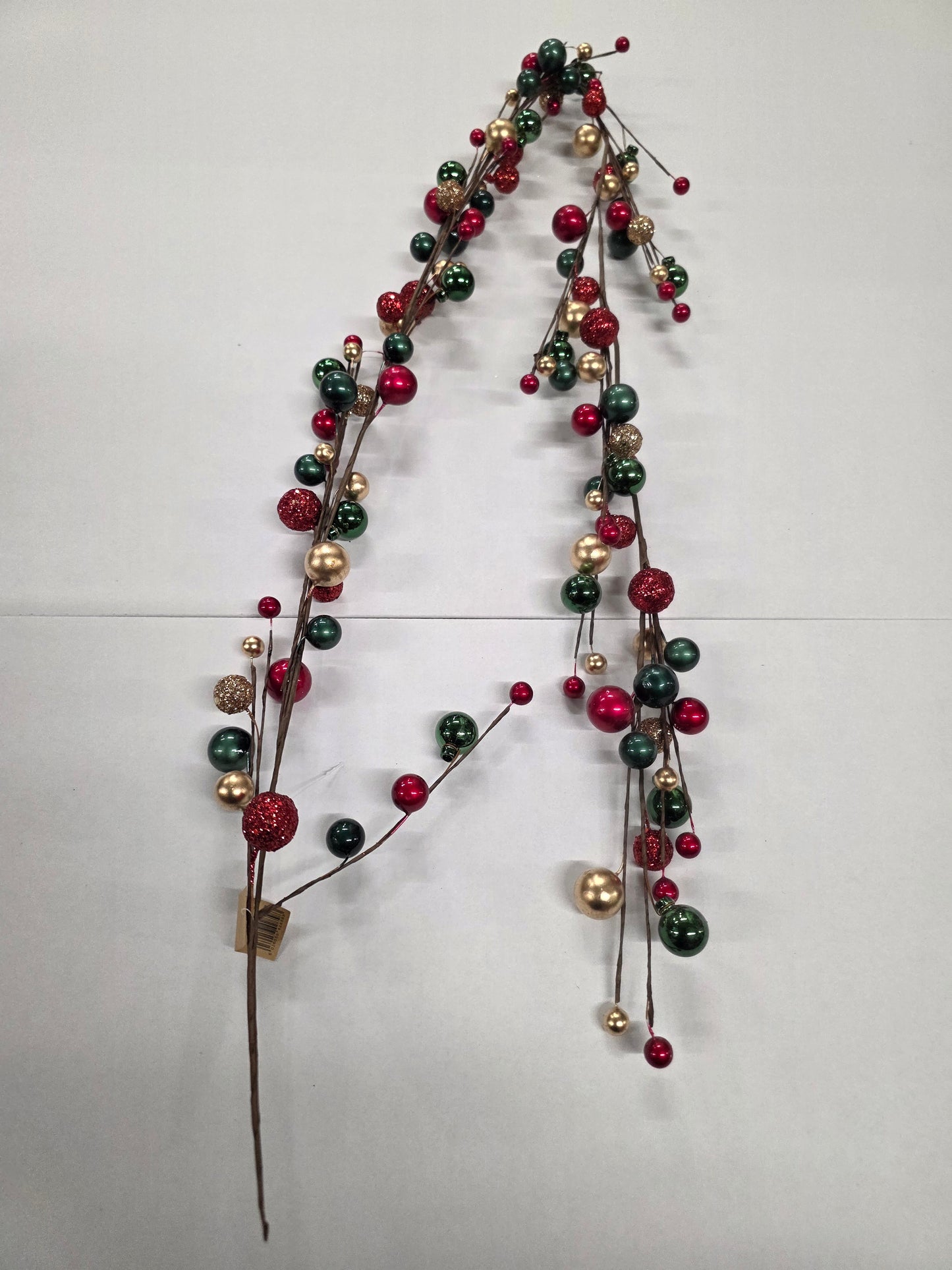 Garland Bauble Green, Gold & Red 150cm