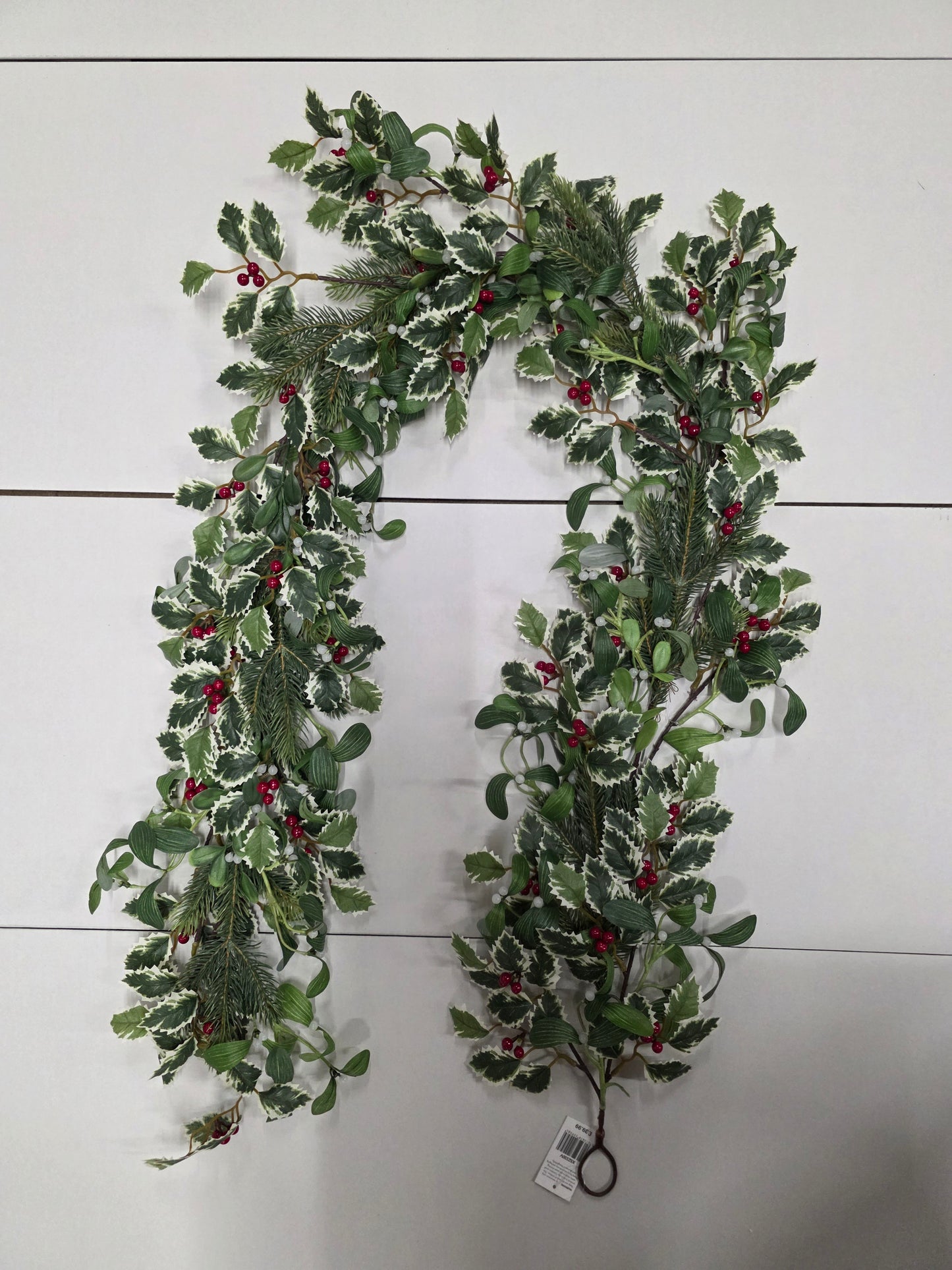 Garland Holly & Mistletoe 180cm