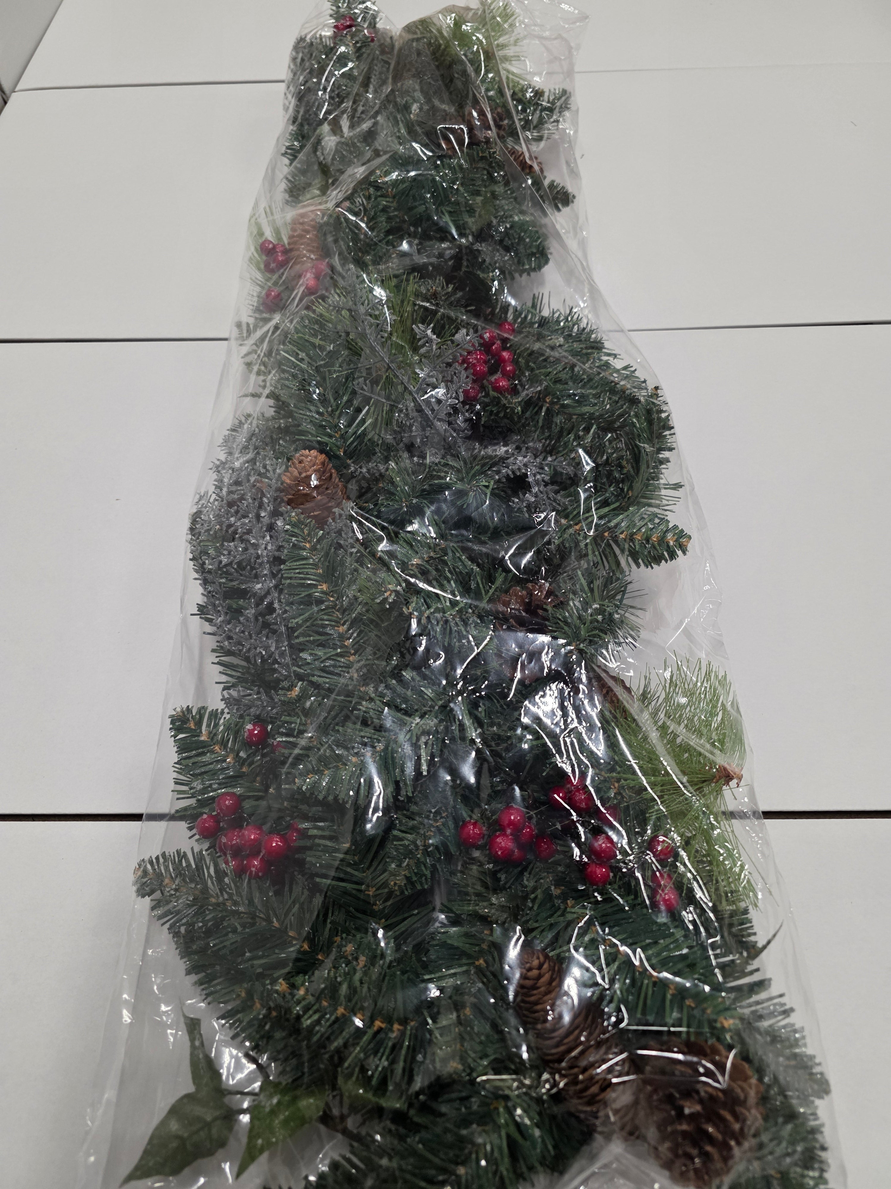 Garland Natural Iced 180cm
