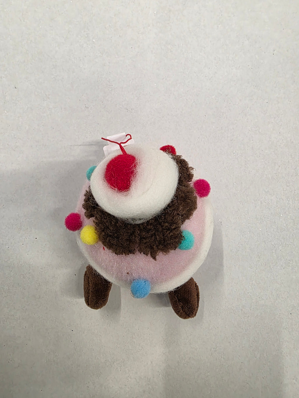 Hanging Plush Christmas Cupcake 15cm