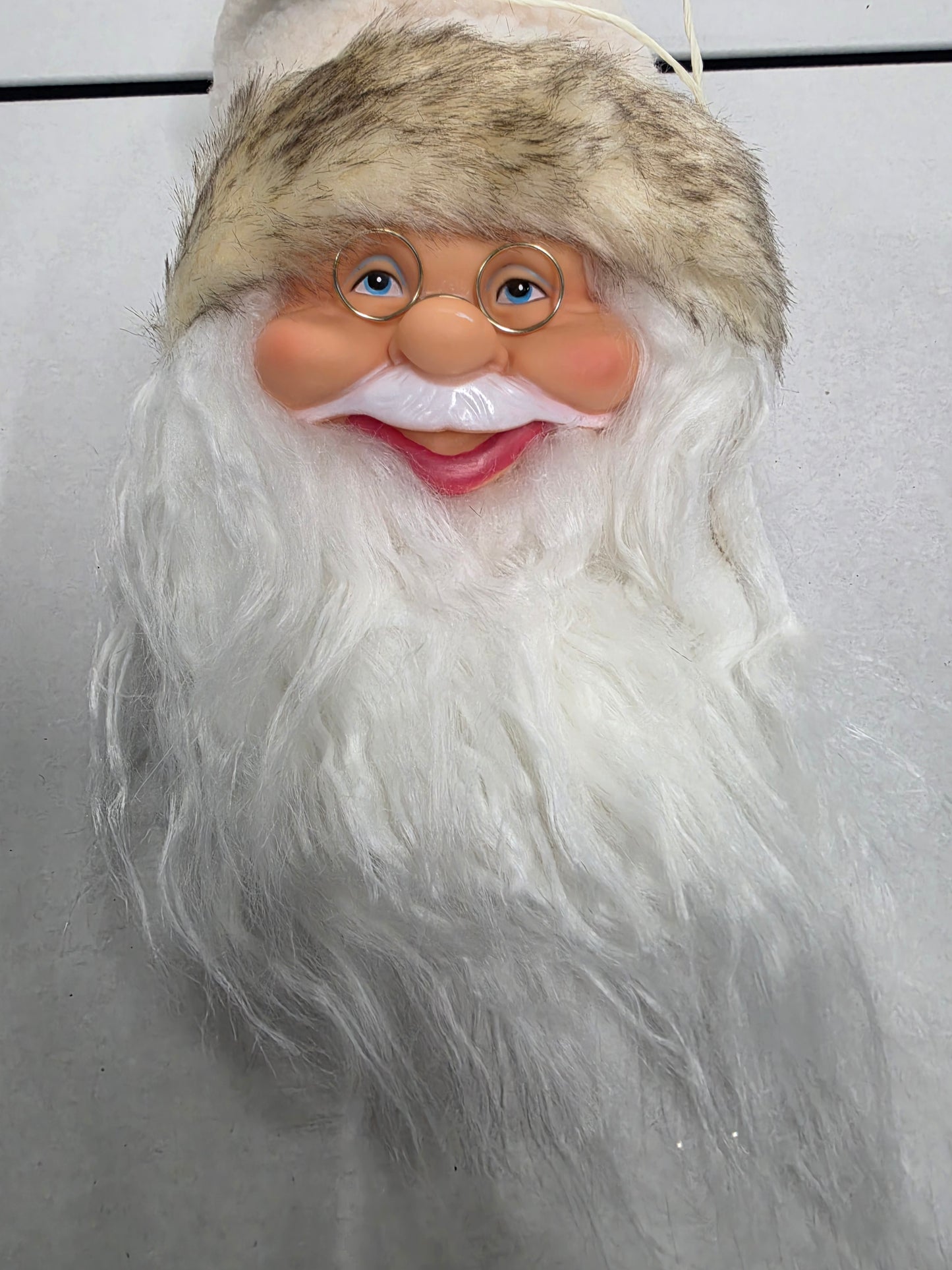 Santa Head Hanging Cream 45x15cm