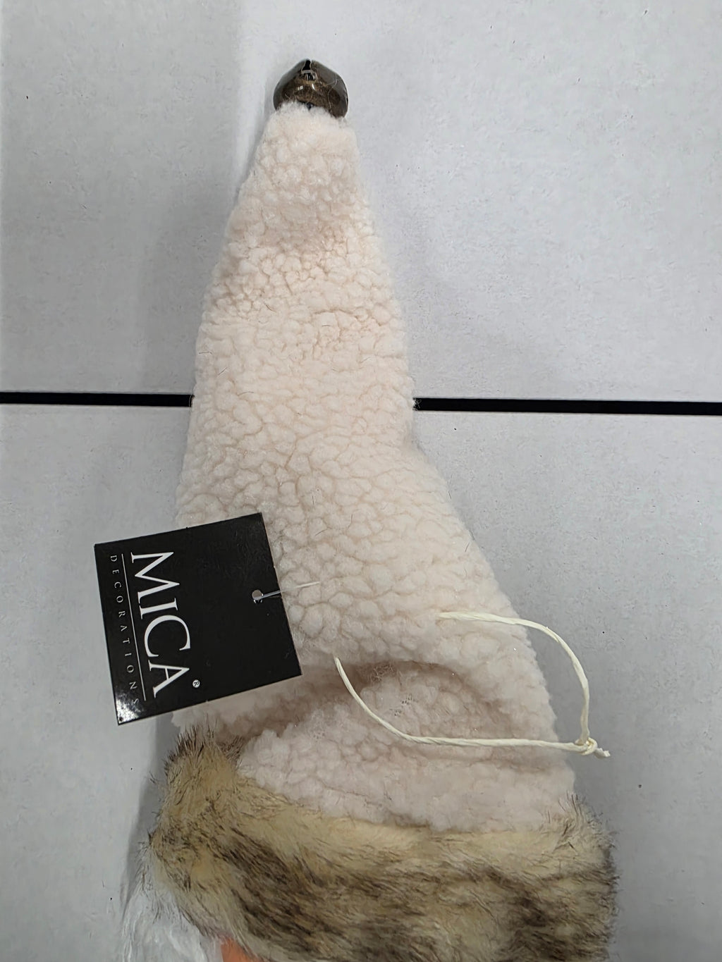 Santa Head Hanging Cream 45x15cm