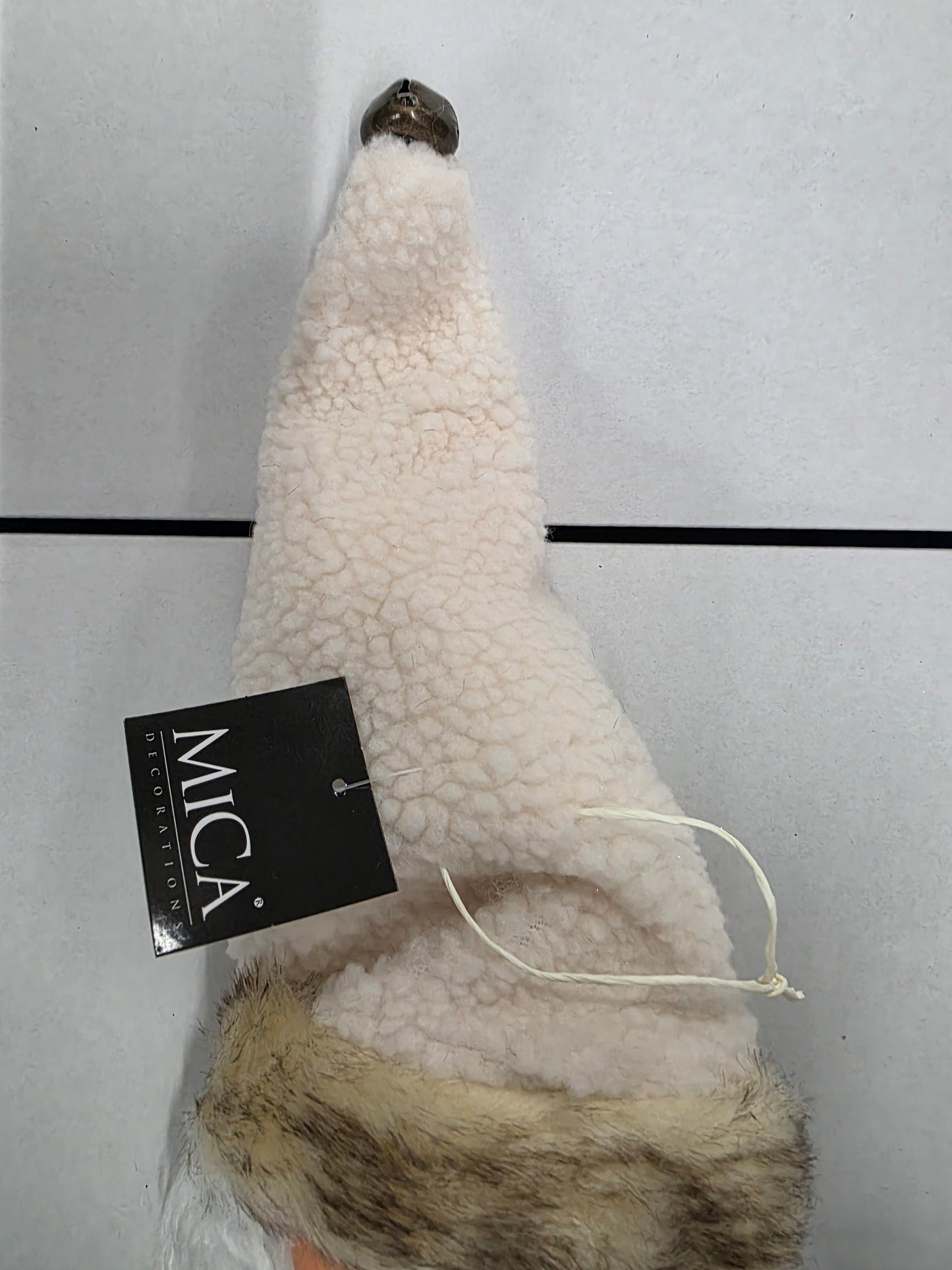 Santa Head Hanging Cream 45x15cm