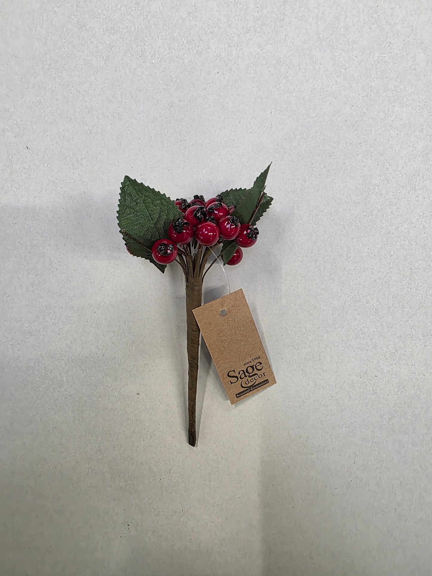 Rose Hip Berry Bunch Red 14cm  (PACK OF 3)