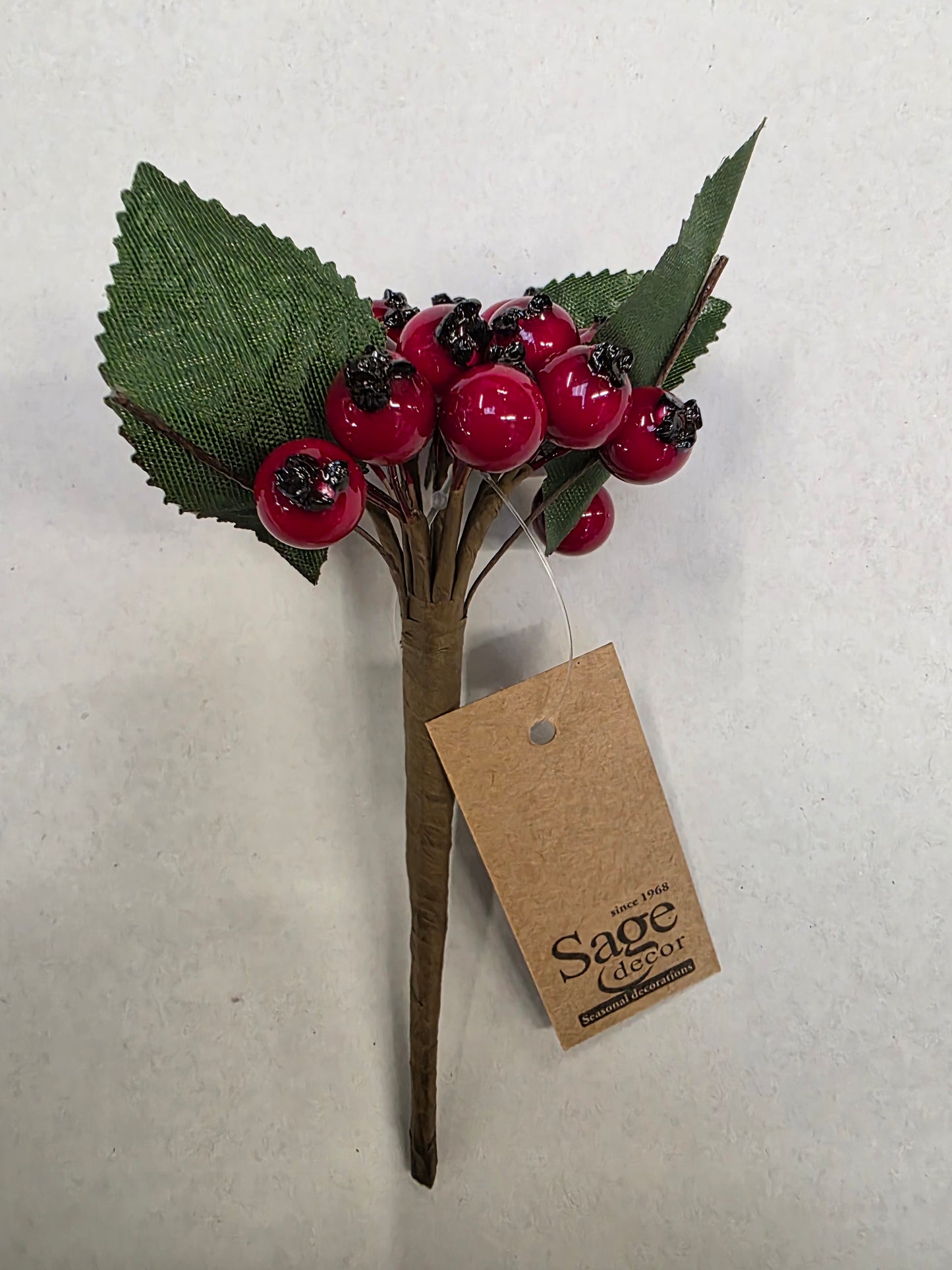 Rose Hip Berry Bunch Red 14cm  (PACK OF 3)