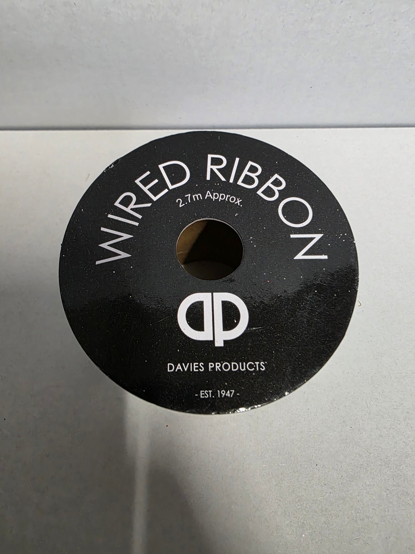 Ribbon Xmas Black Gold Stripe 6.3cm X2.7m  (PACK OF 2)