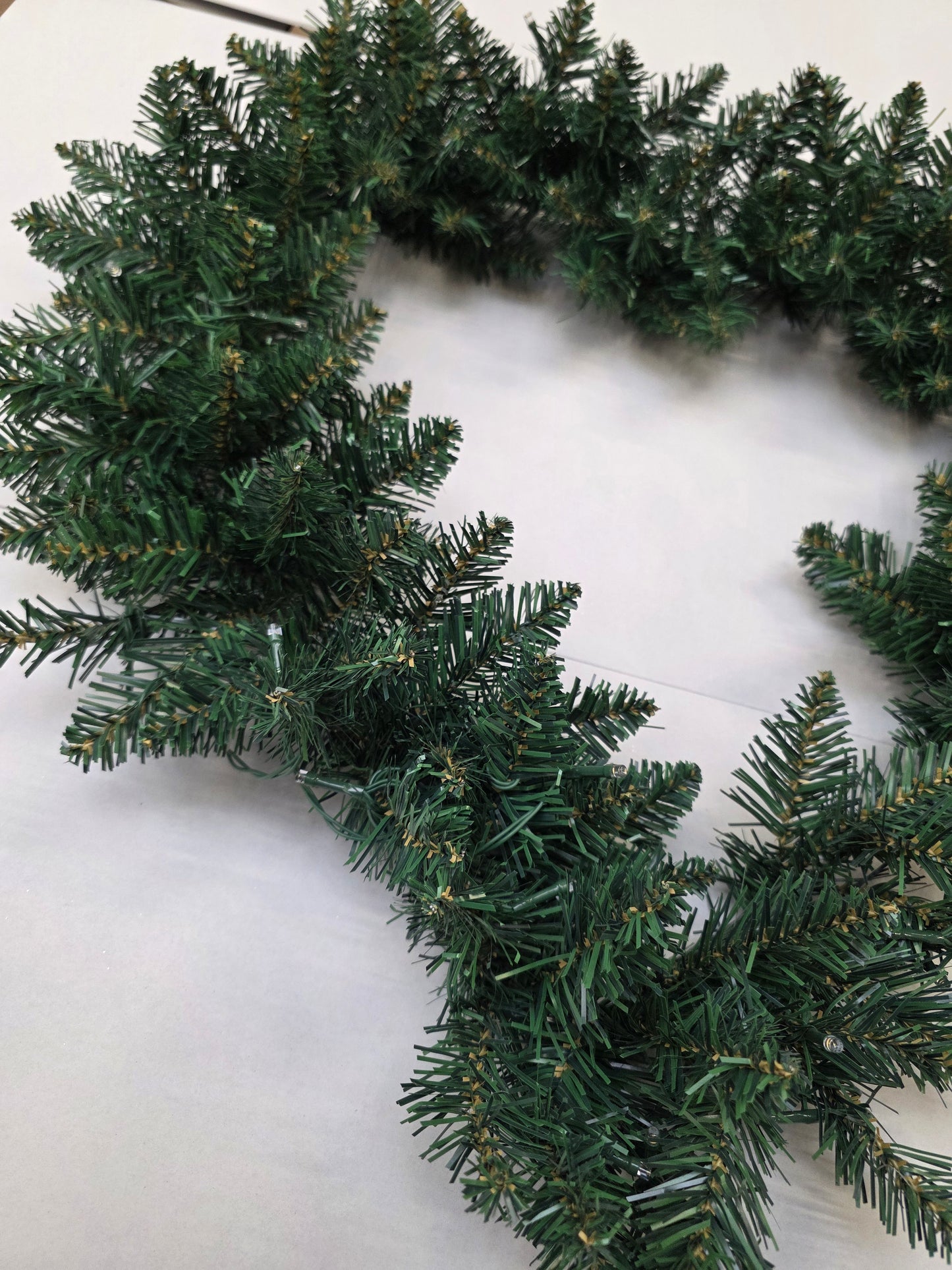 Wreath Heart L E D Green 60cm