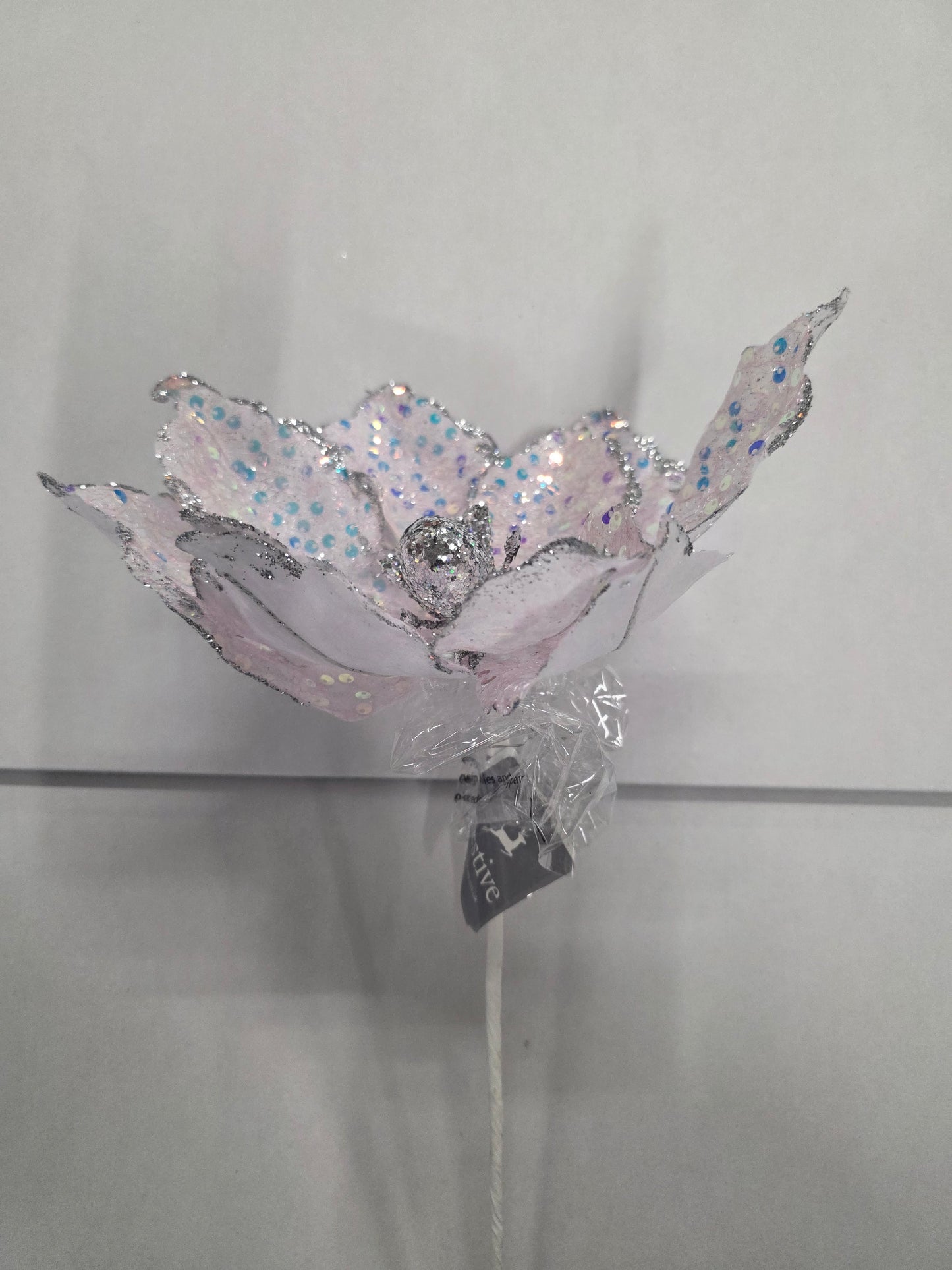 Poinsettia Pink Iridescent 39cm