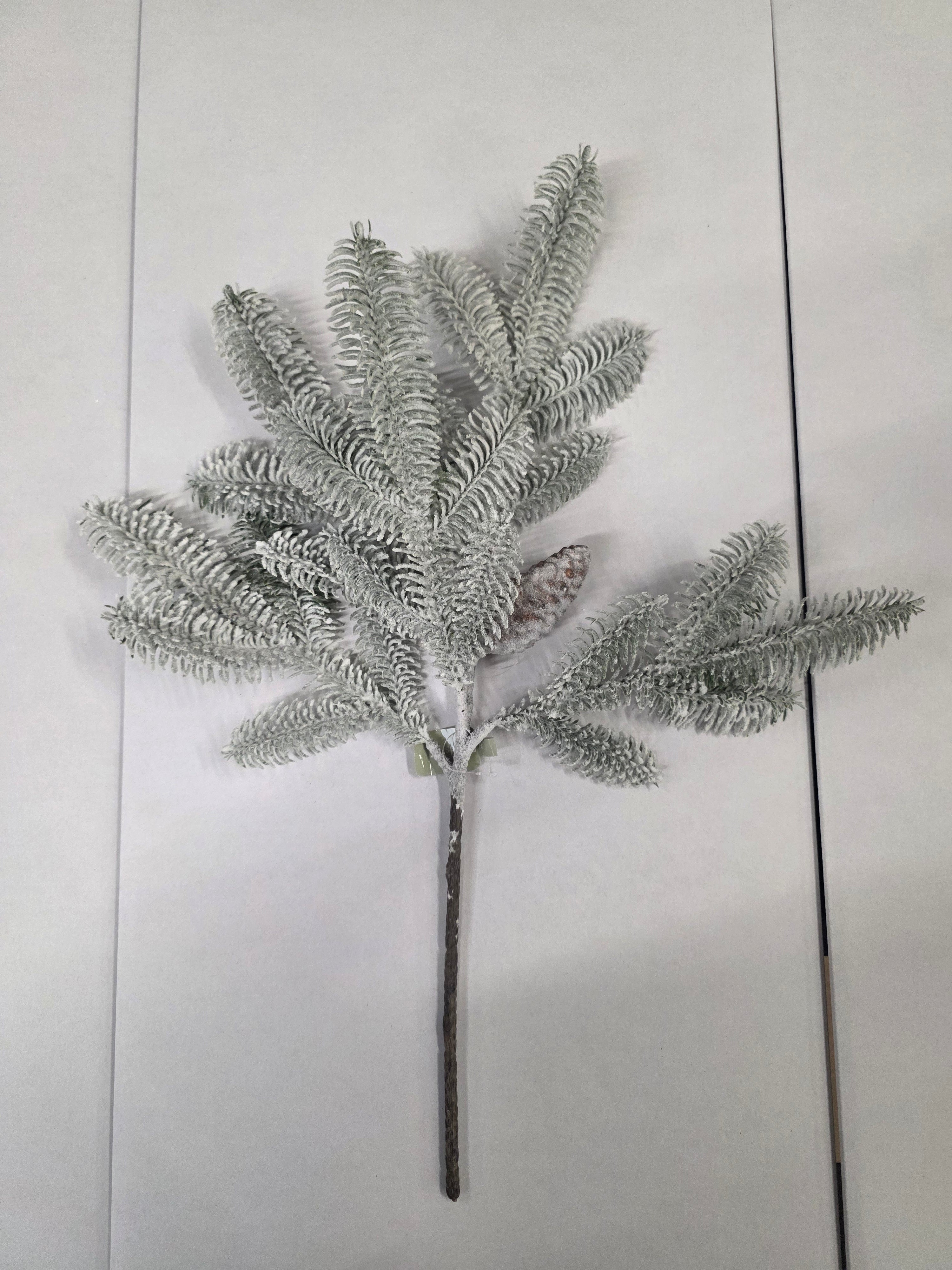 Snowy Pine Spray Cones 61cm