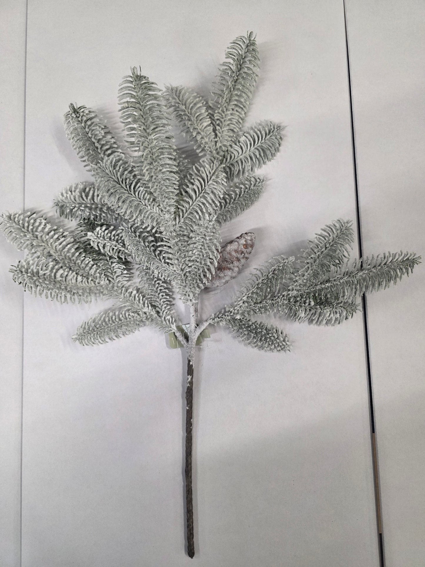 Snowy Pine Spray Cones 61cm