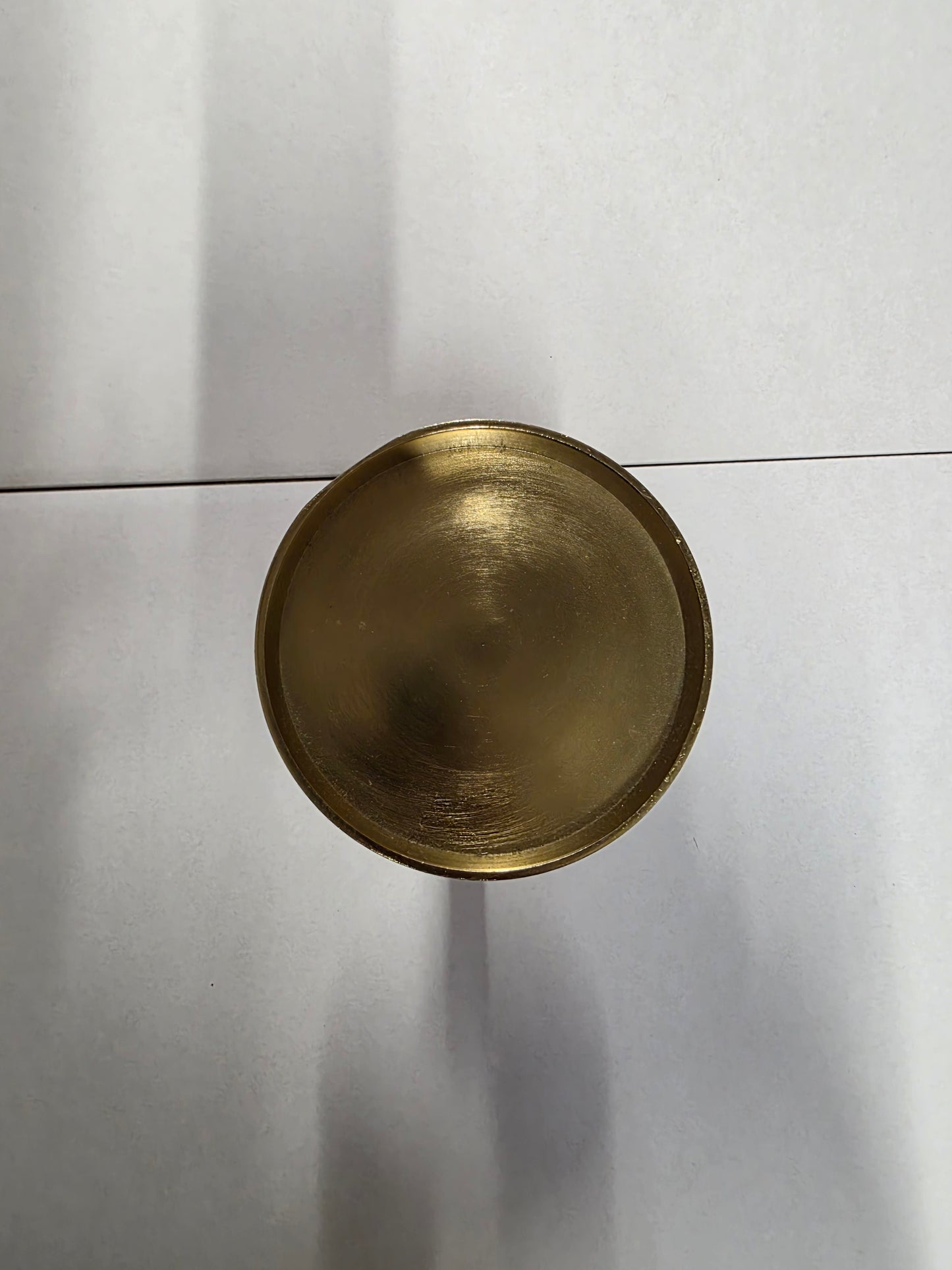 Candleholder Aluminium Gold 8x12cm