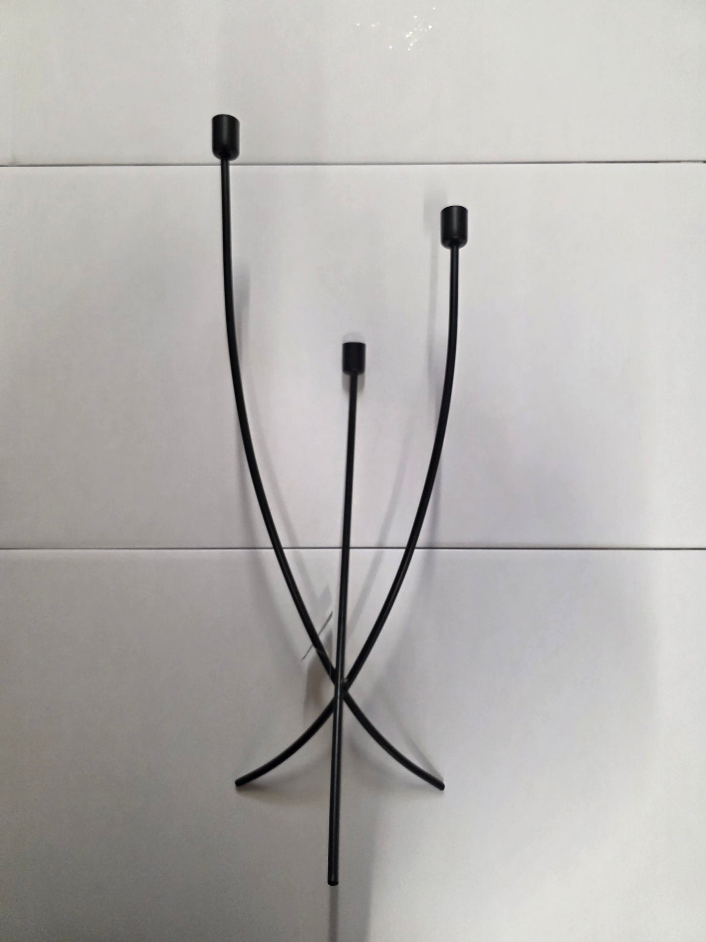 Candleholder Black 22x16x60cm