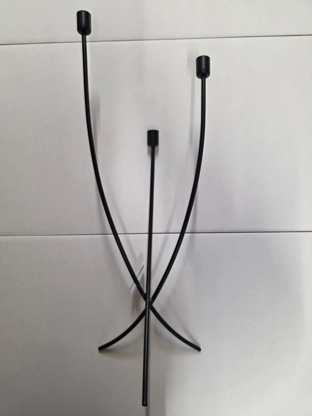 Candleholder Black 22x16x60cm
