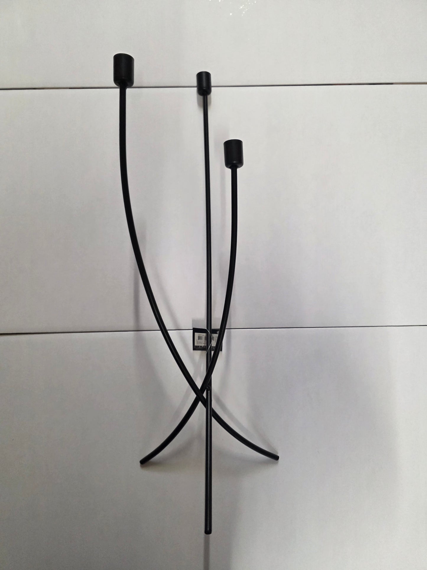 Candleholder Black 22x16x60cm