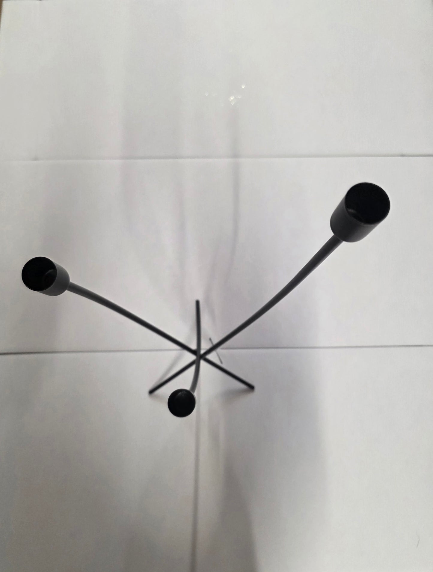 Candleholder Black 22x16x60cm