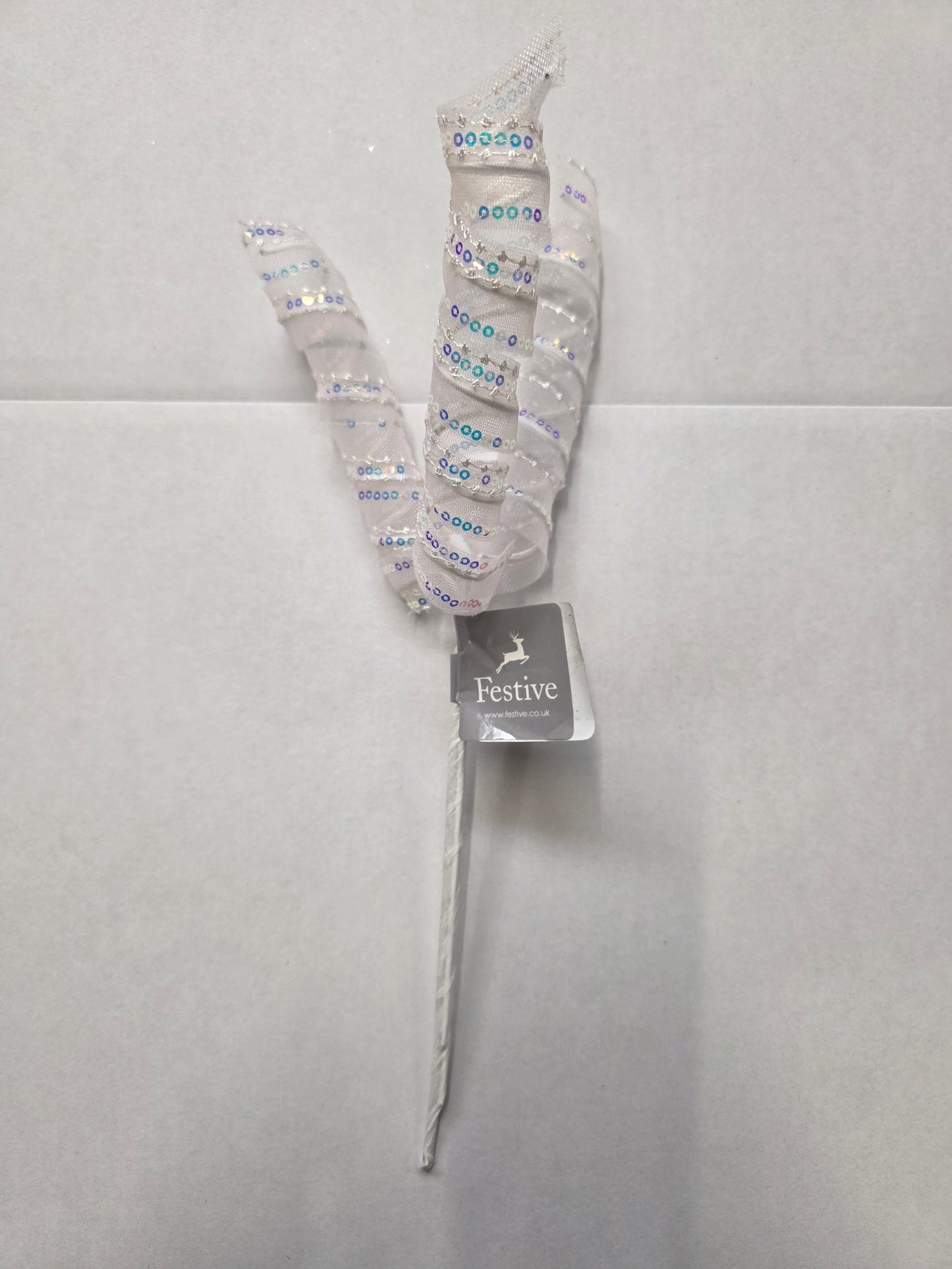 Spiral Stems Iridescent Sequins 48cm  (PACK OF 2)