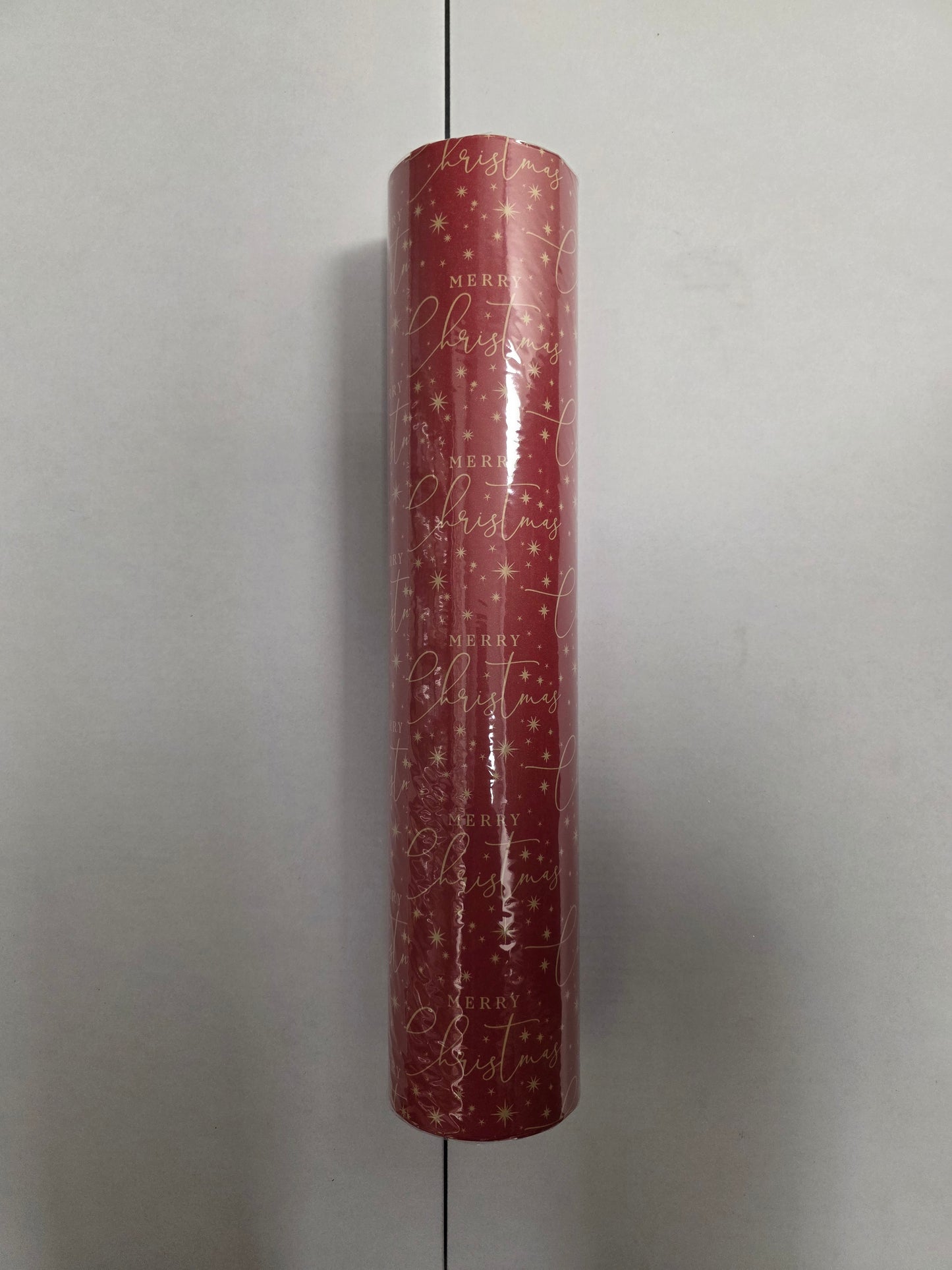 Kraft Paper Merry Xmas Red 50cm X 100m