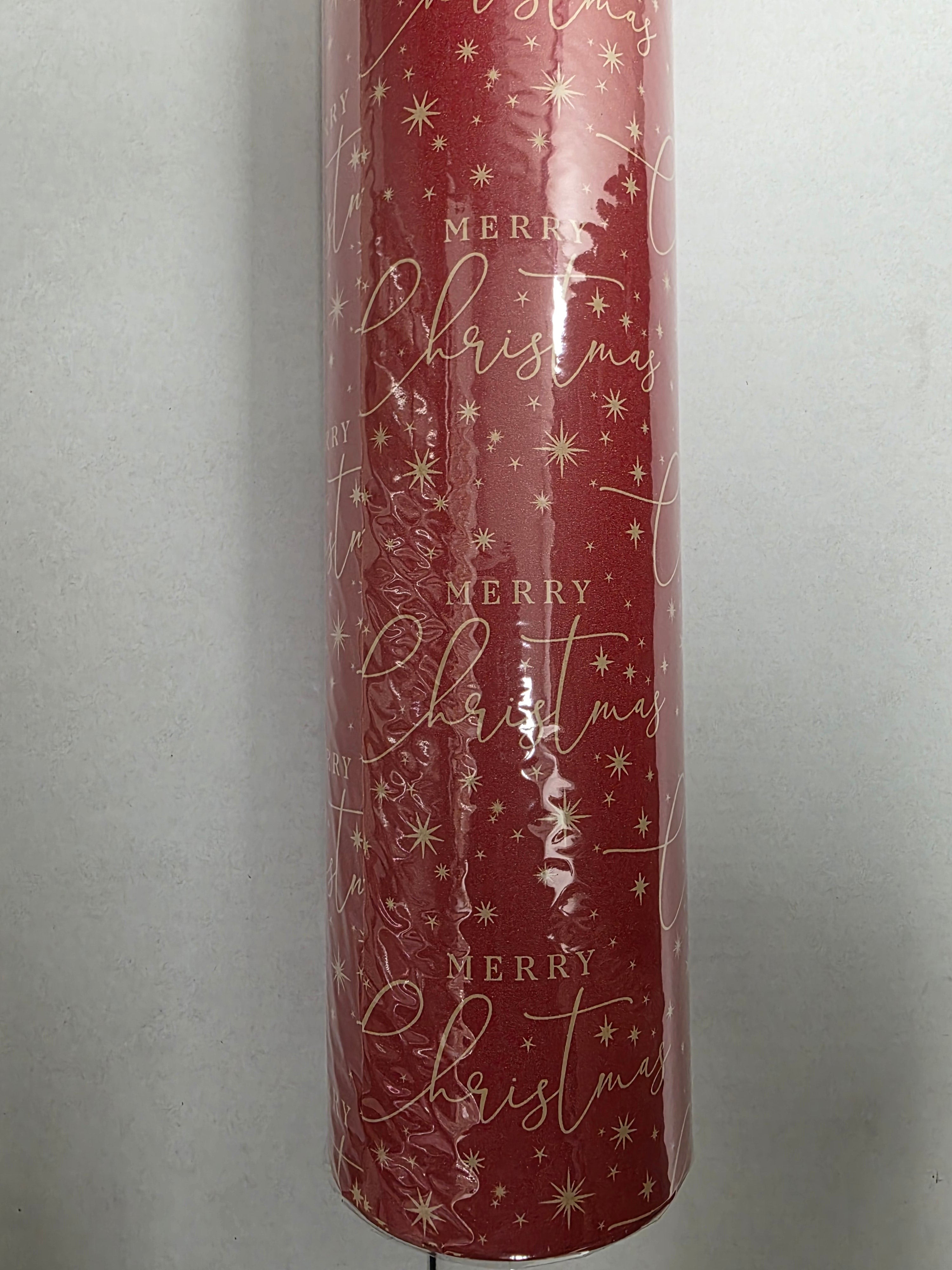 Kraft Paper Merry Xmas Red 50cm X 100m