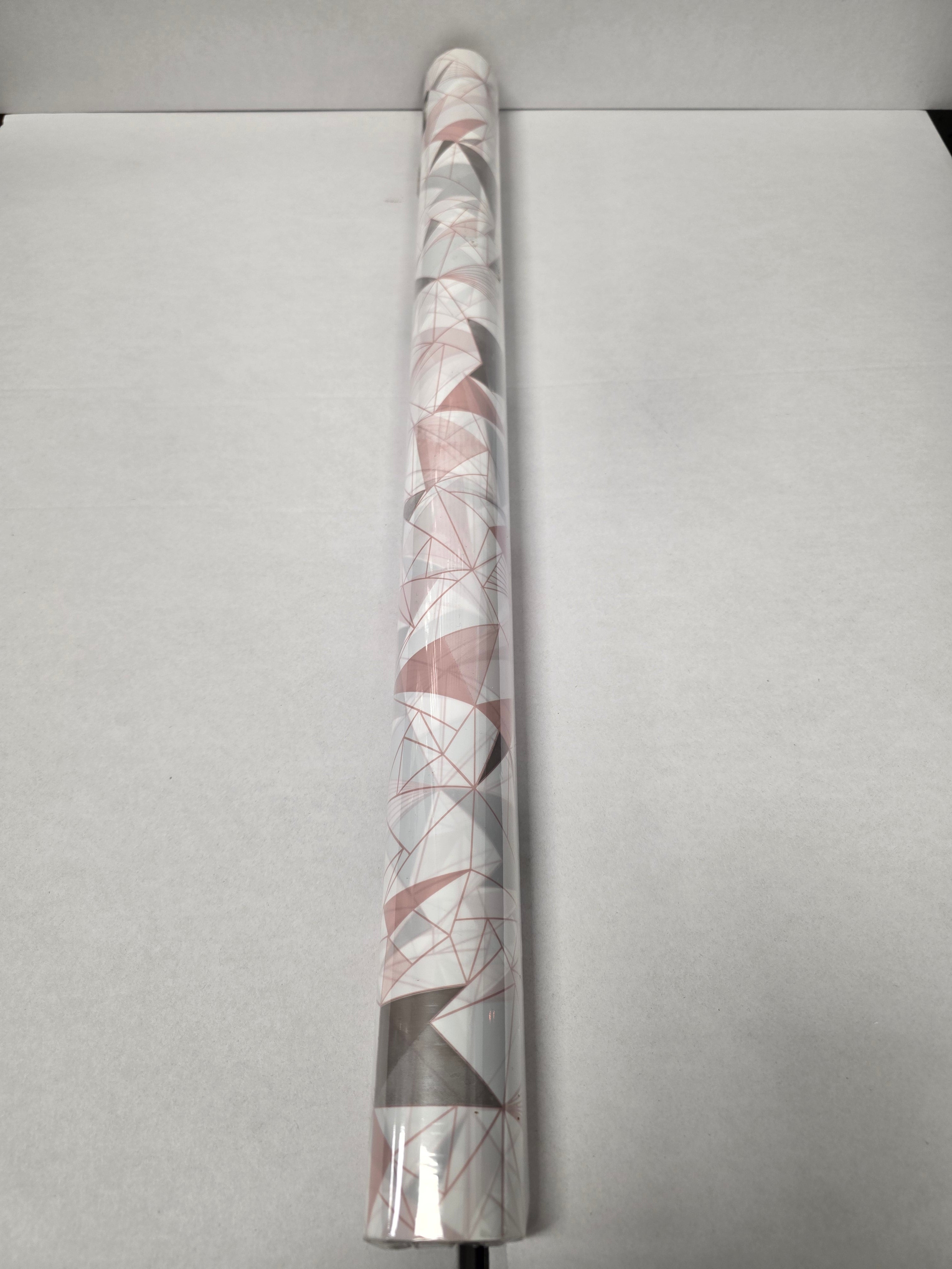 Cellophane Geo Grey Pink